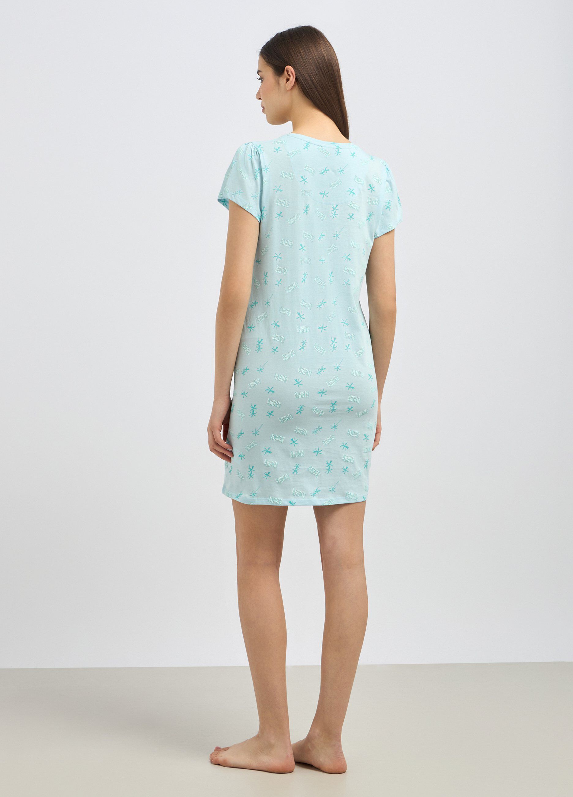 Camicia da notte in puro cotone donna_1