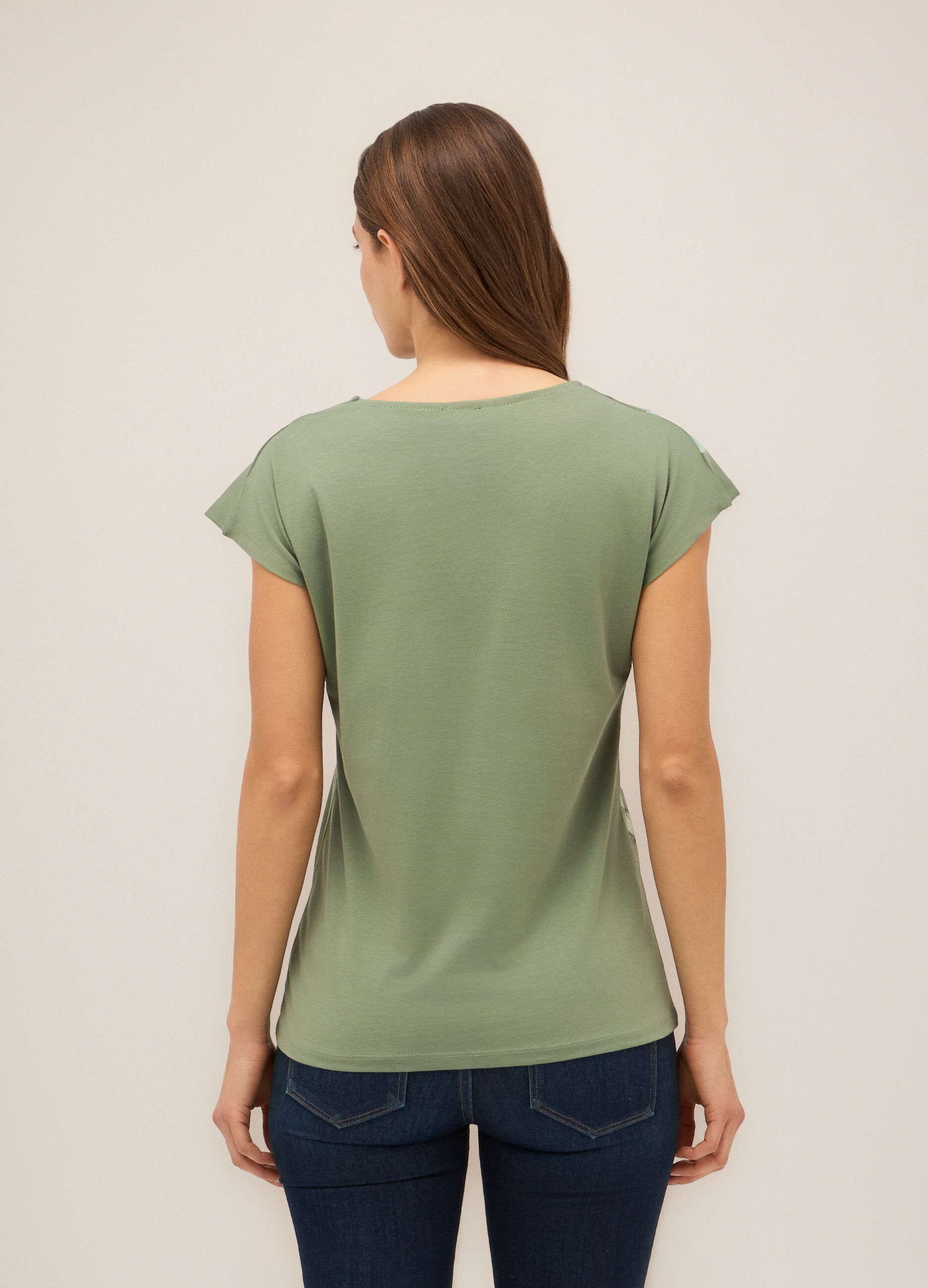 T-shirt in puro cotone donna_1
