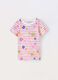 T-shirt in jersey di puro cotone bambina_0