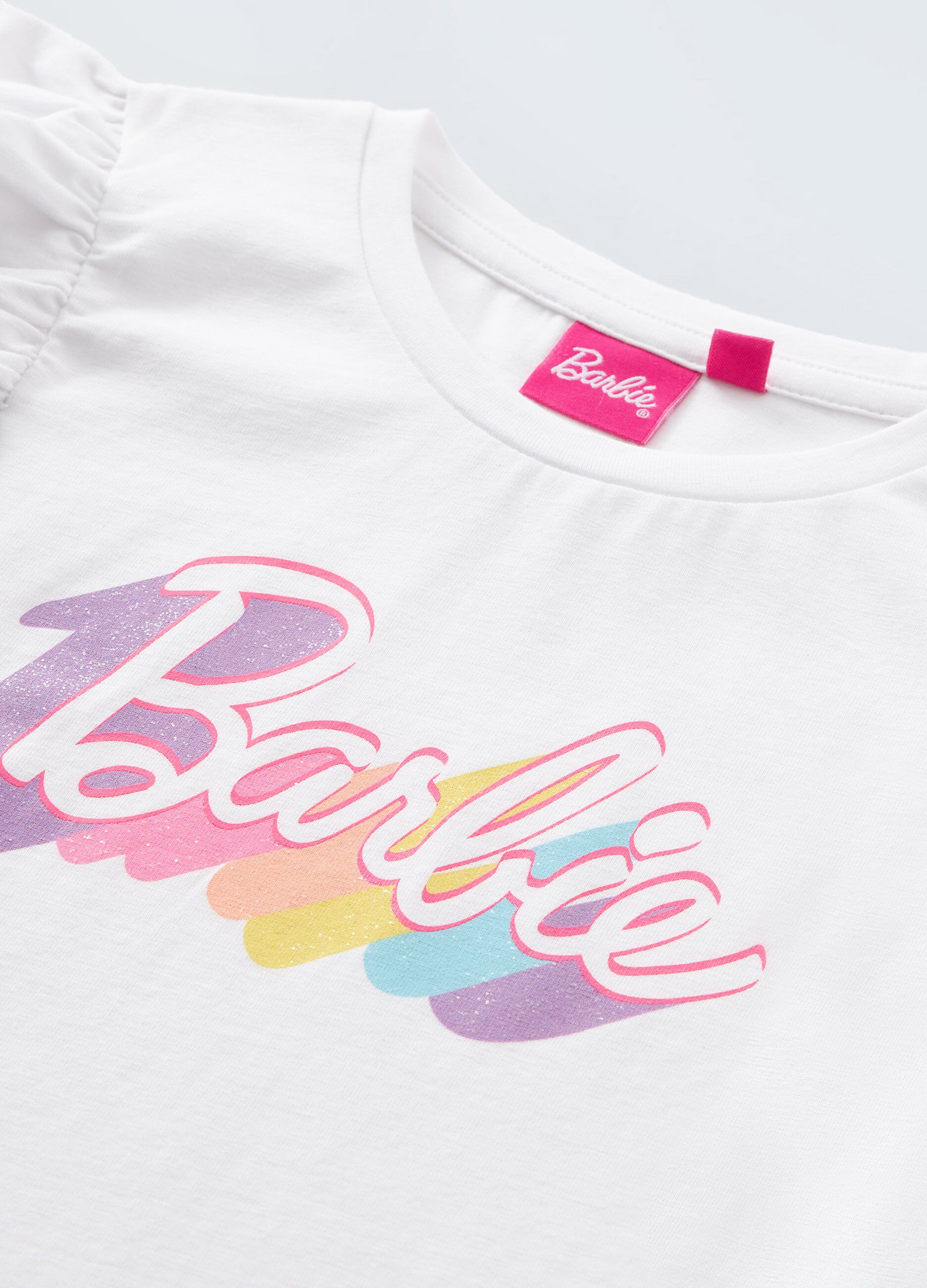 Top in puro cotone stretch bambina