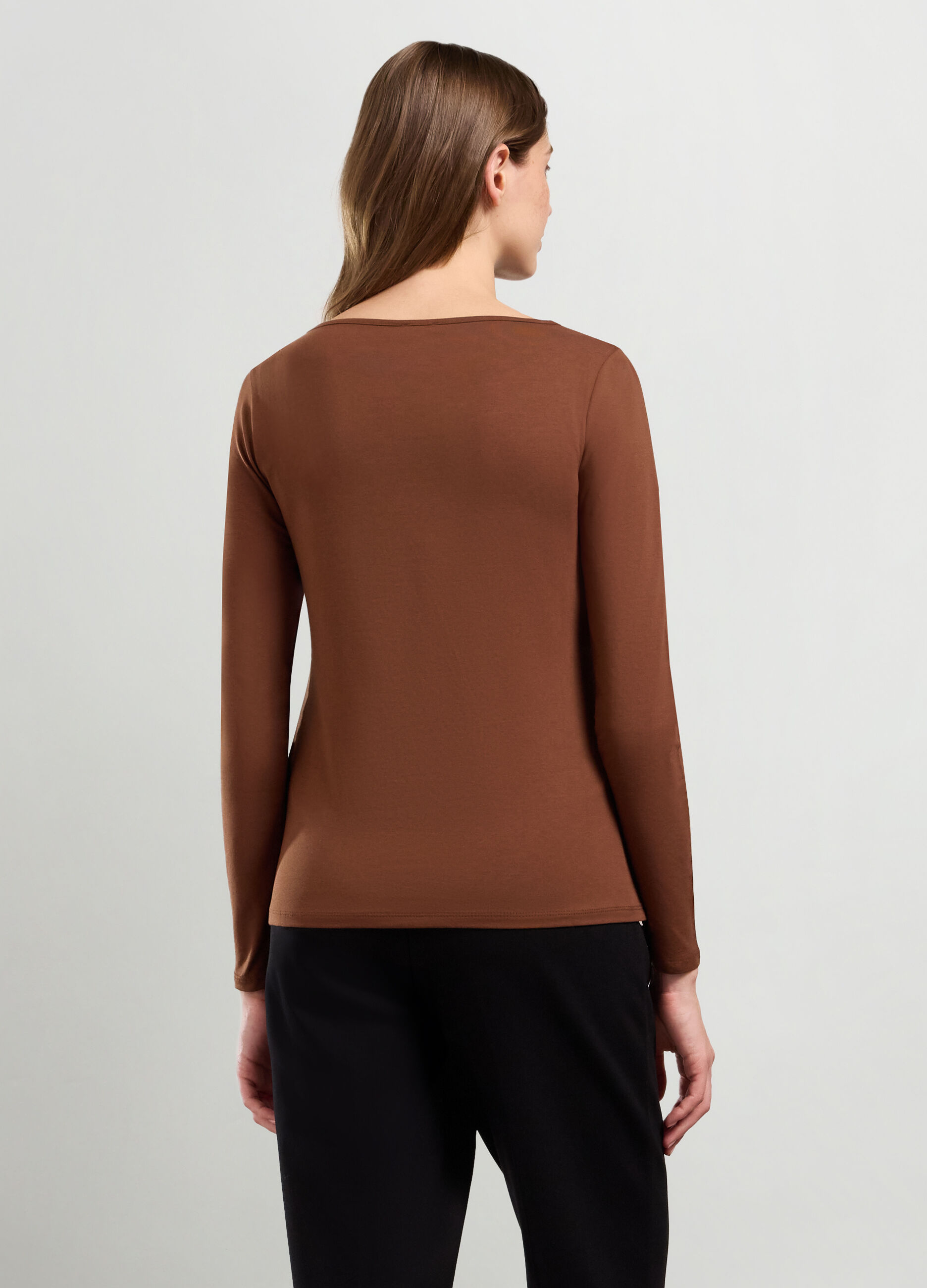 T-shirt in cotone stretch donna_1