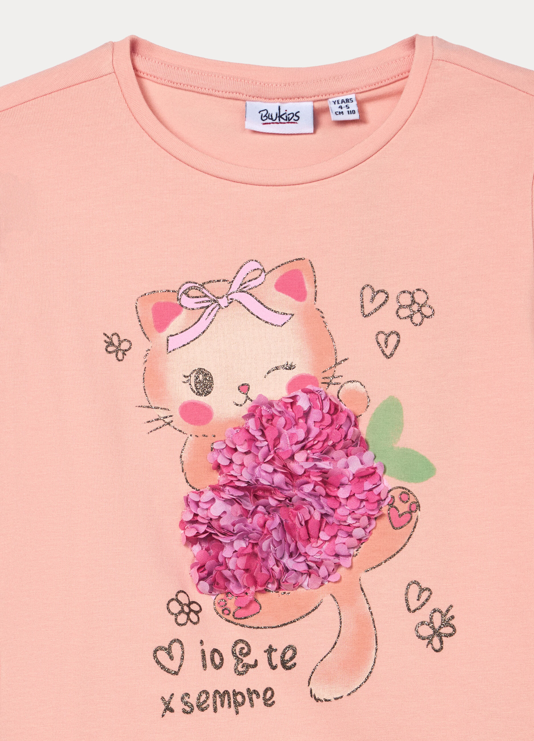 T-shirt in jersey di cotone stretch bambina_2