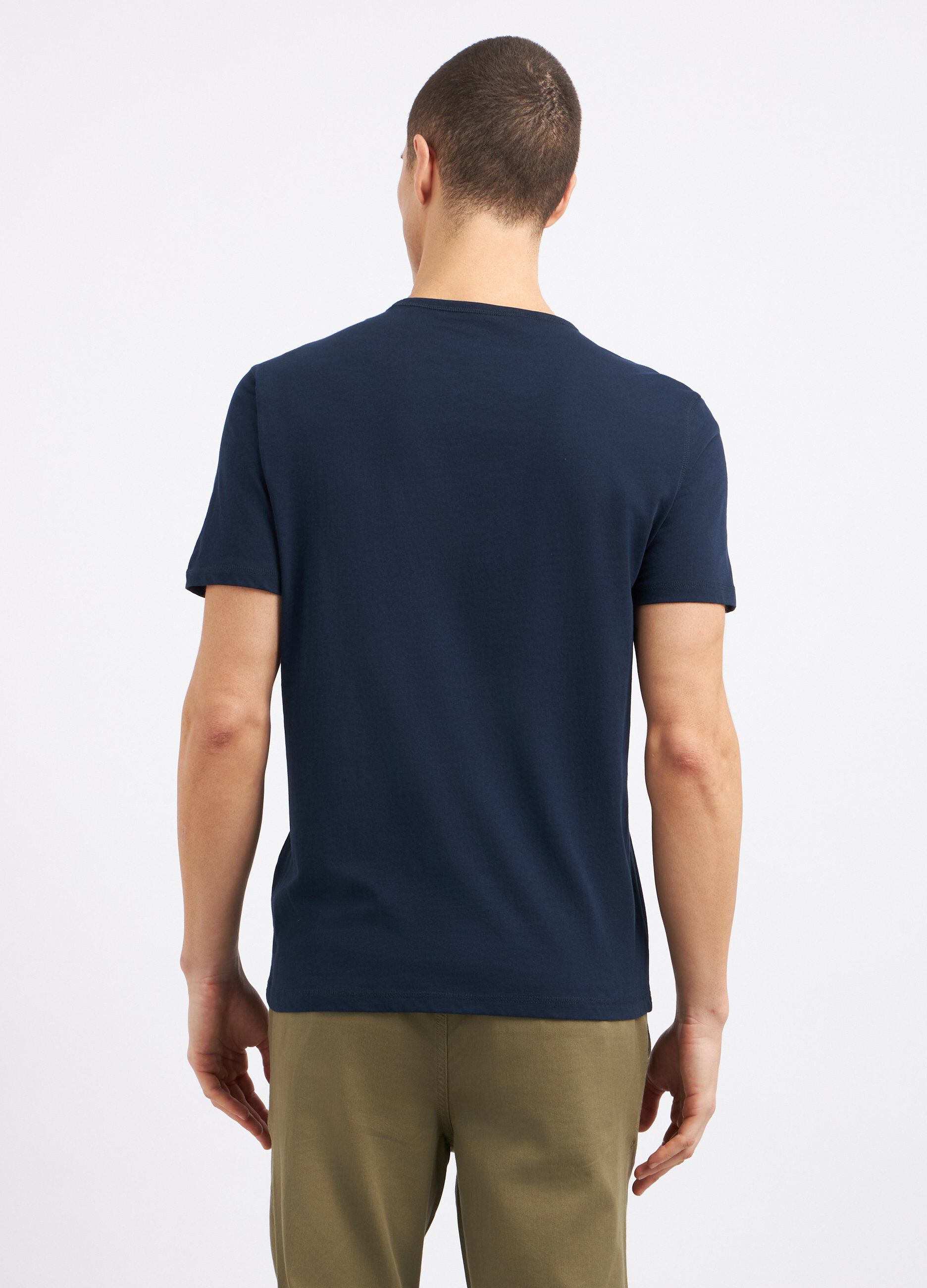 T-shirt a girocollo in puro cotone uomo_1