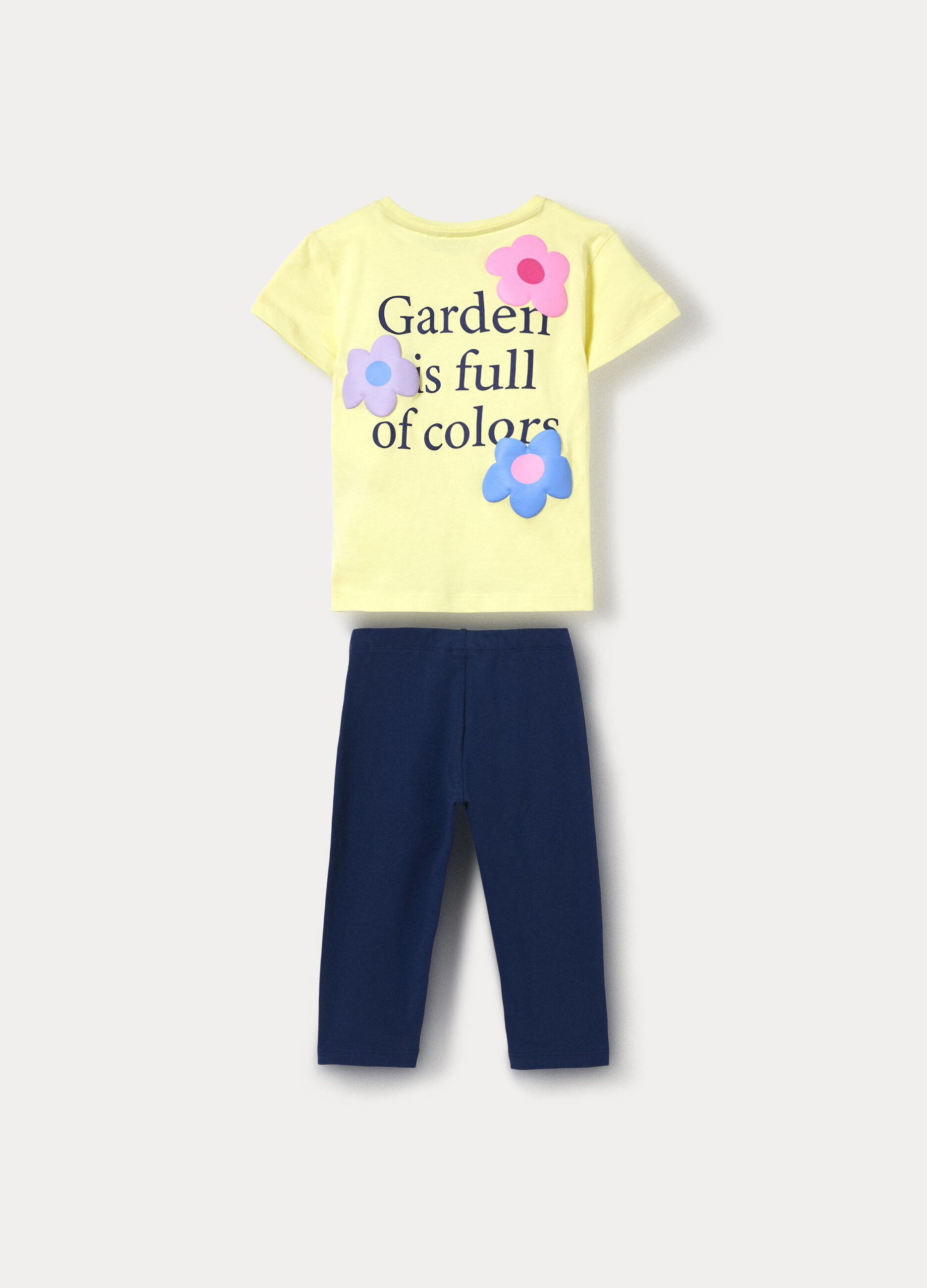 Jogging set in jersey di puro cotone bambina_1