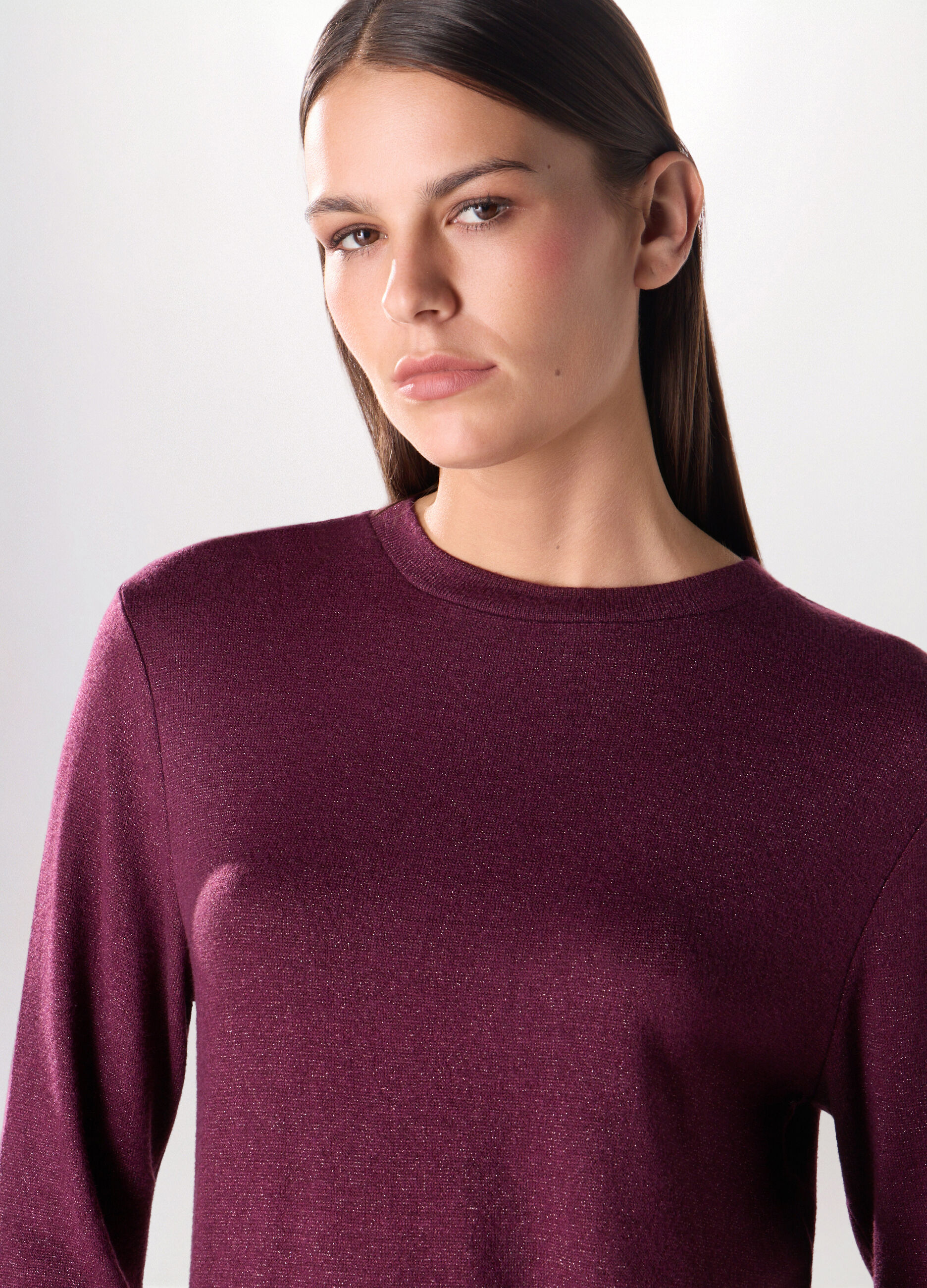 Girocollo tricot misto viscosa donna_2
