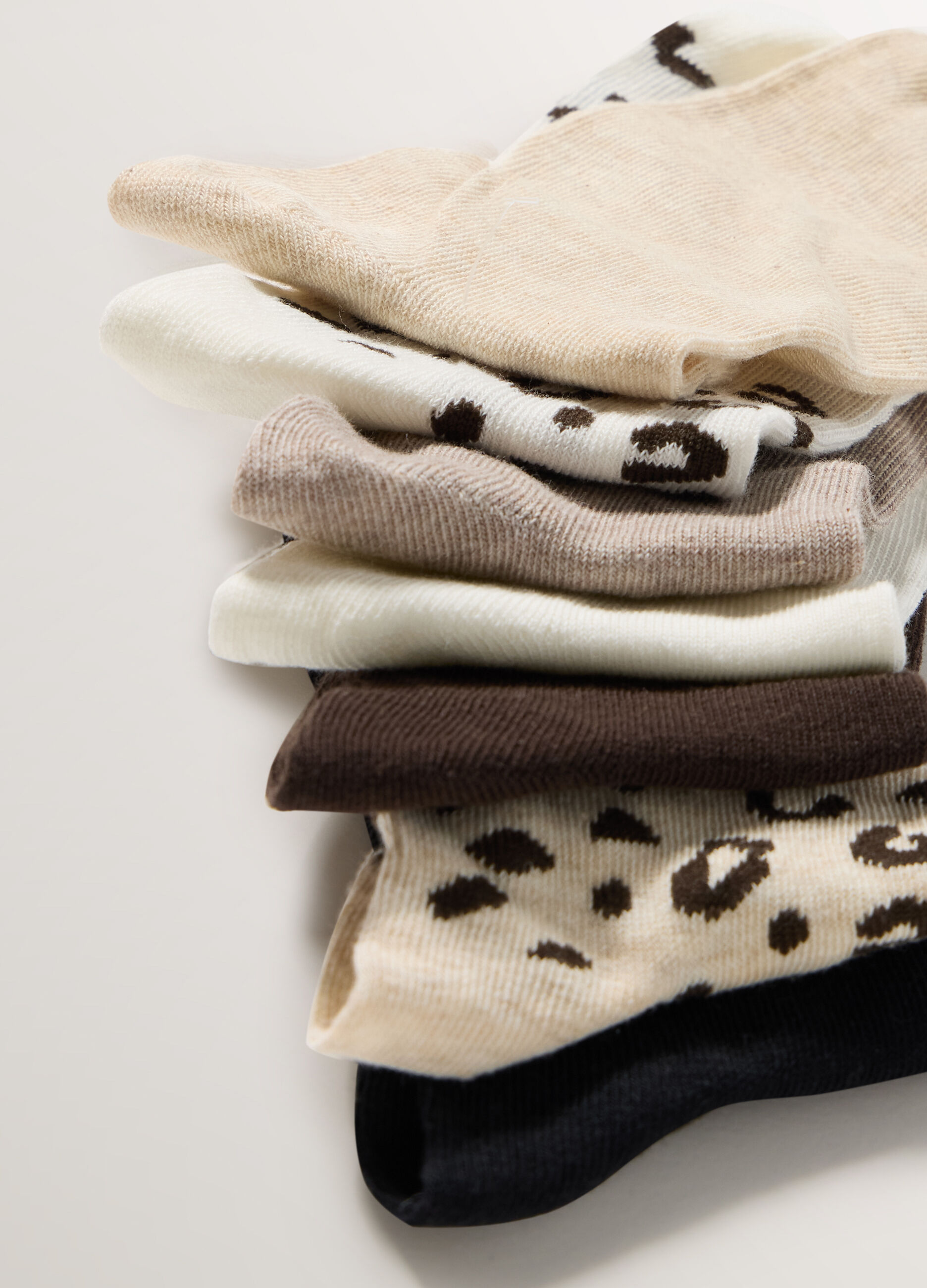 Pack 7 calze corte in misto cotone stretch donna_1