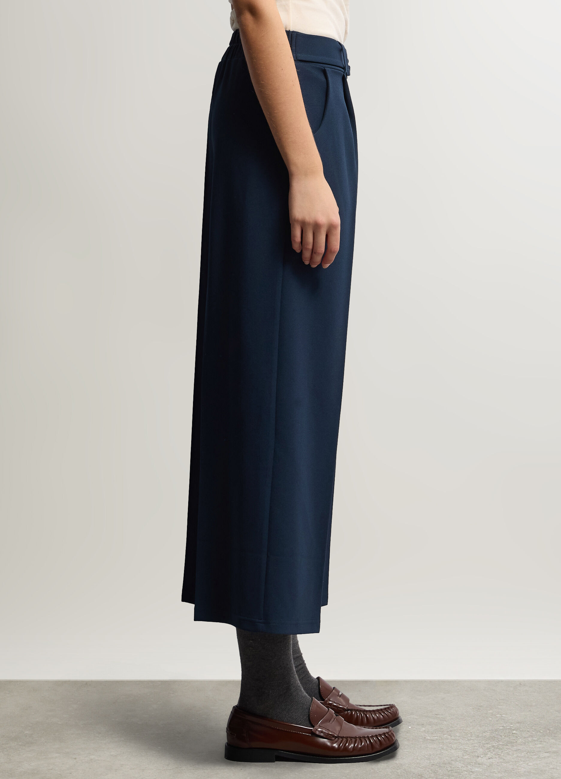 Pantaloni Wide Leg stretch donna_1