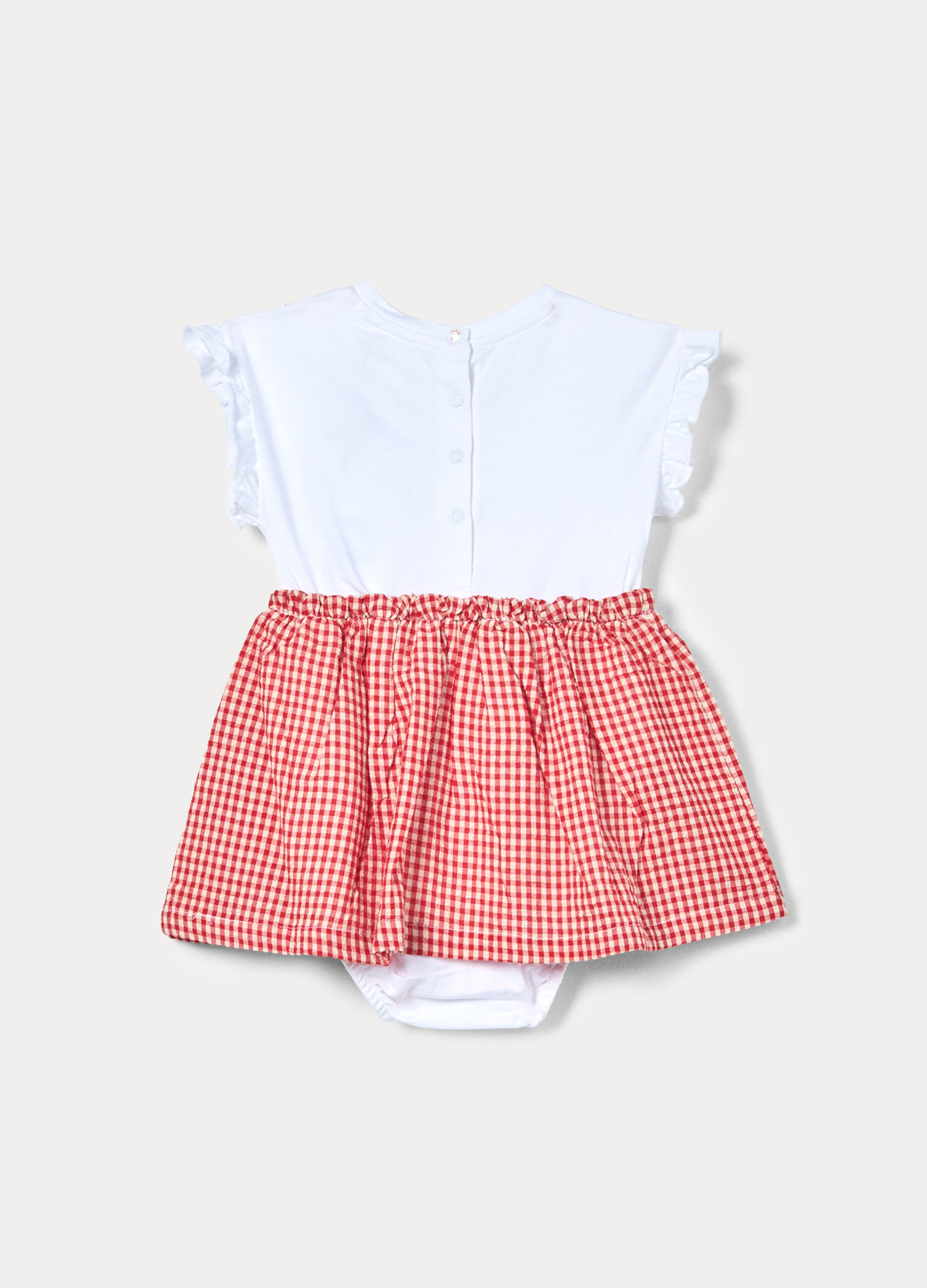 Body vestito in jersey di cotone stretch neonata_1