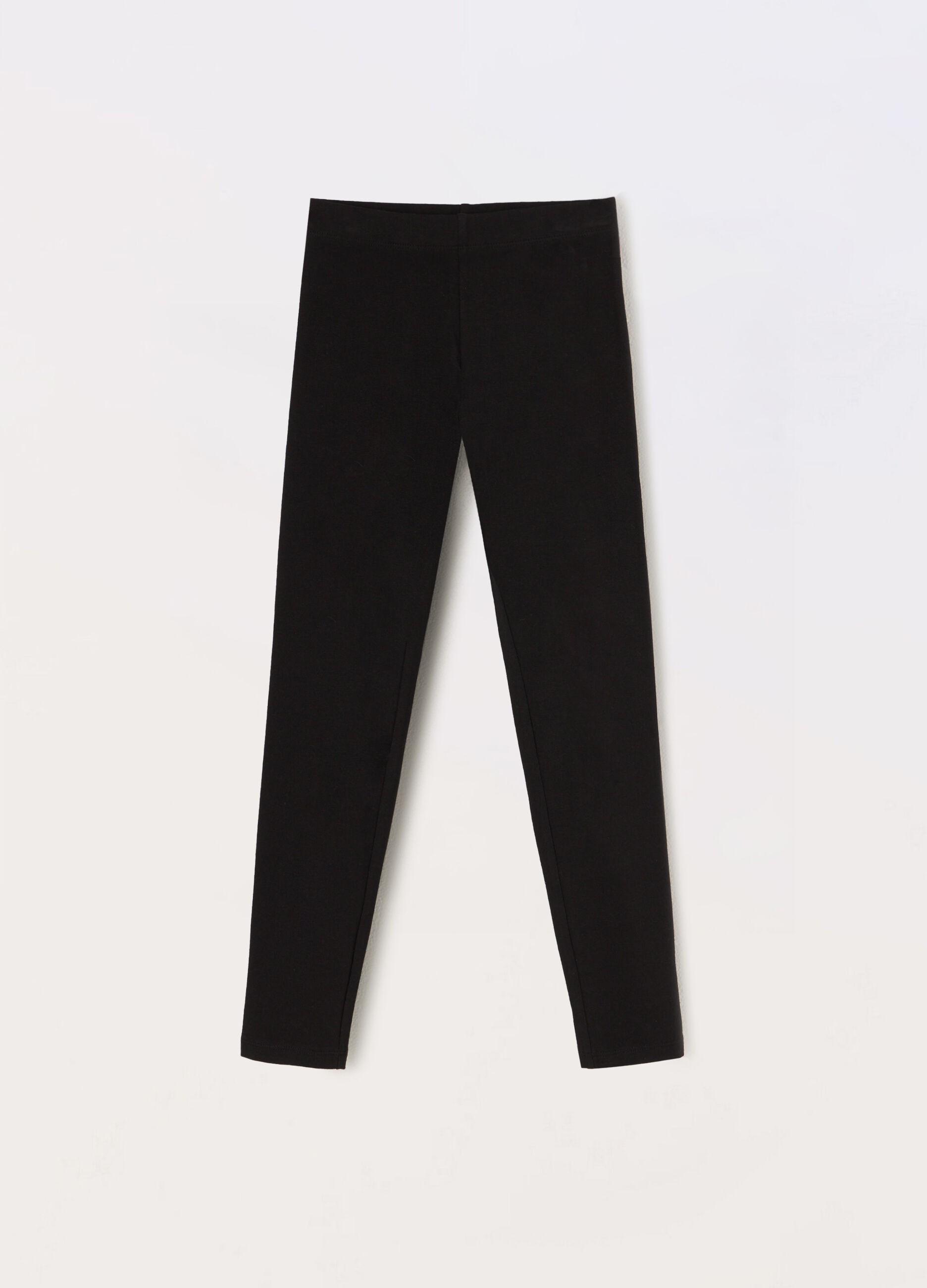 Leggings in jersey di cotone stretch ragazza_0