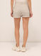 Shorts in denim di cotone stretch donna_1