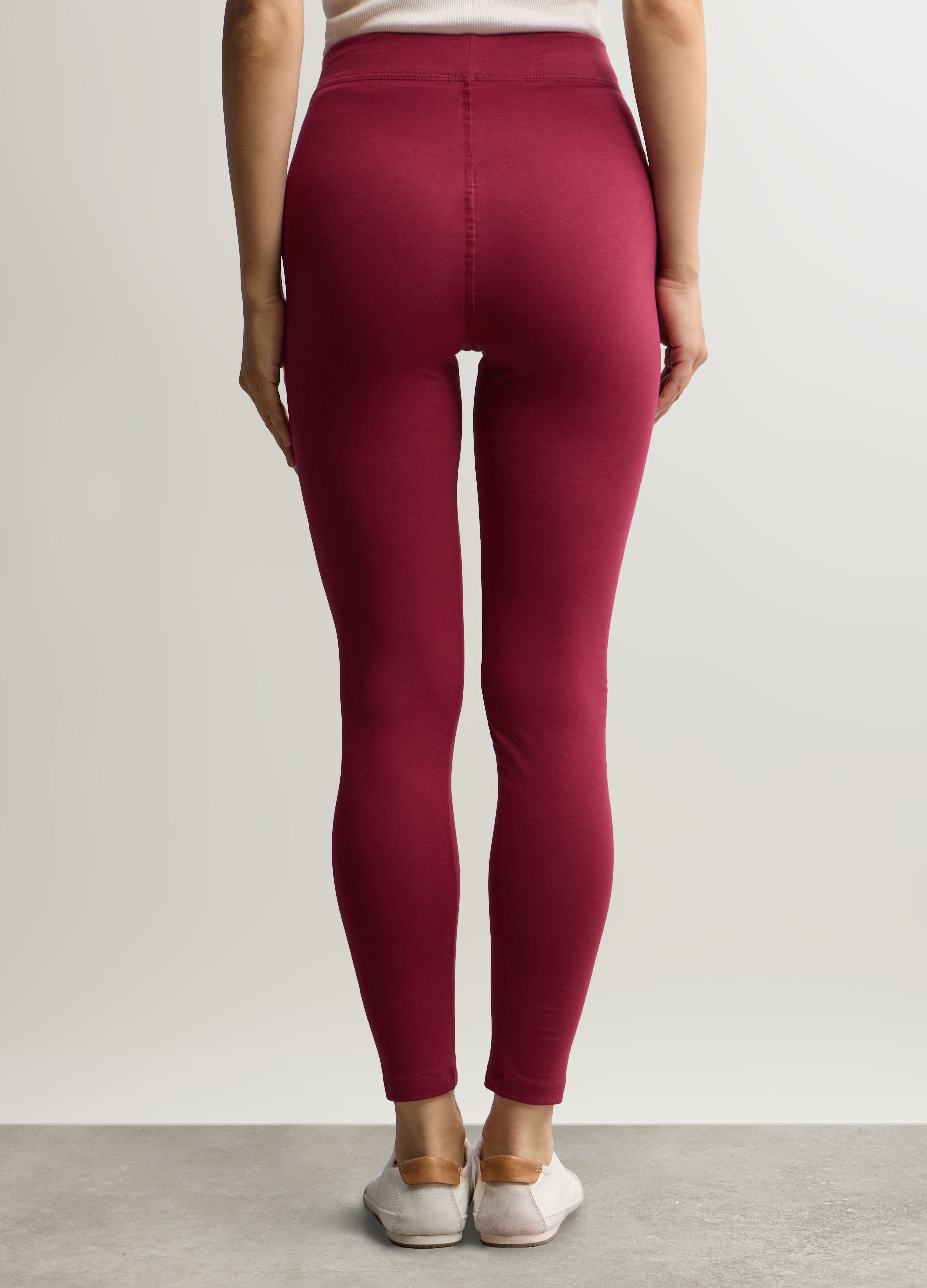 Leggings Skinny Fit in jersey di cotone stretch donna_2