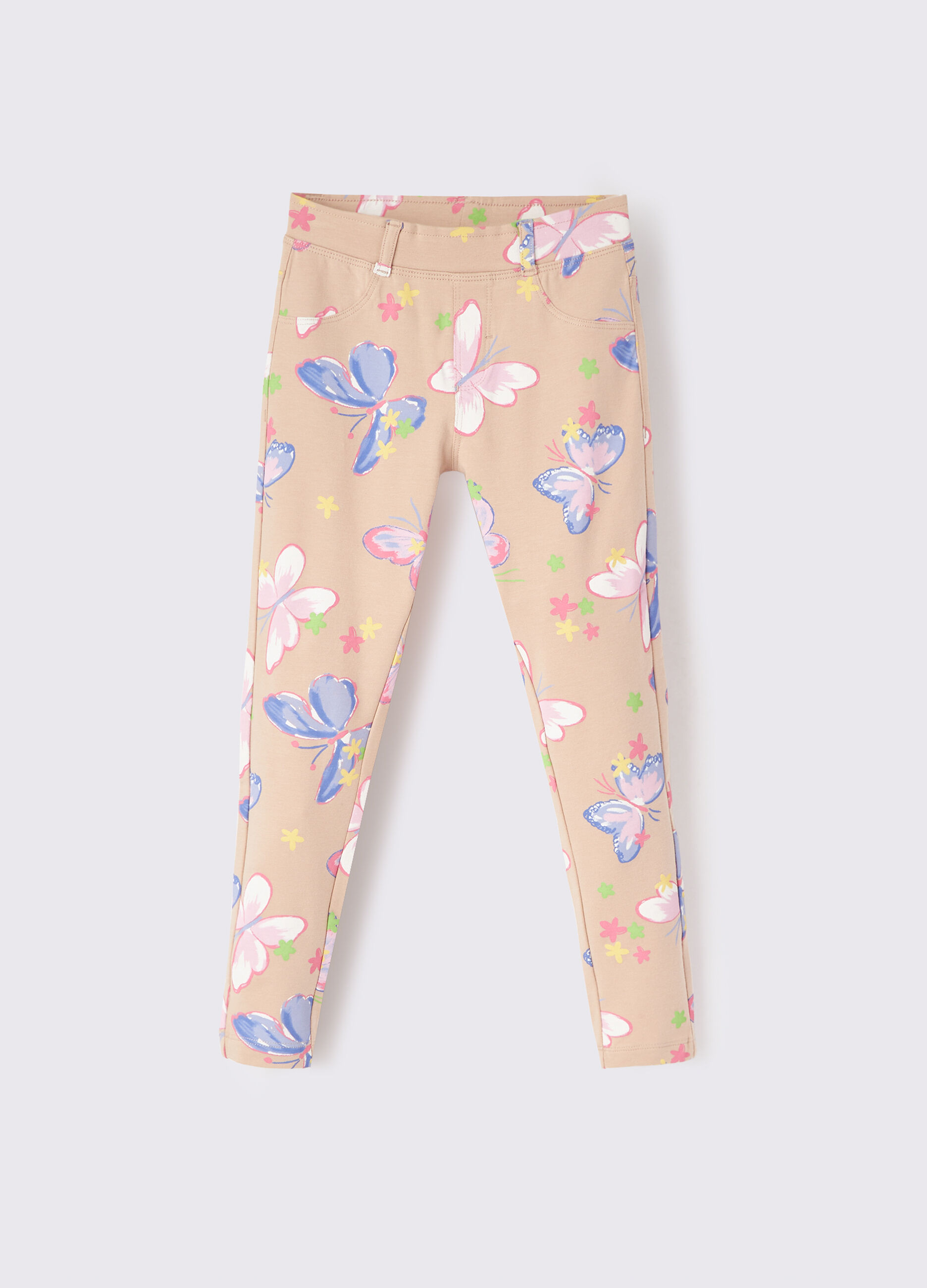 Treggings in cotone stretch bambina_0