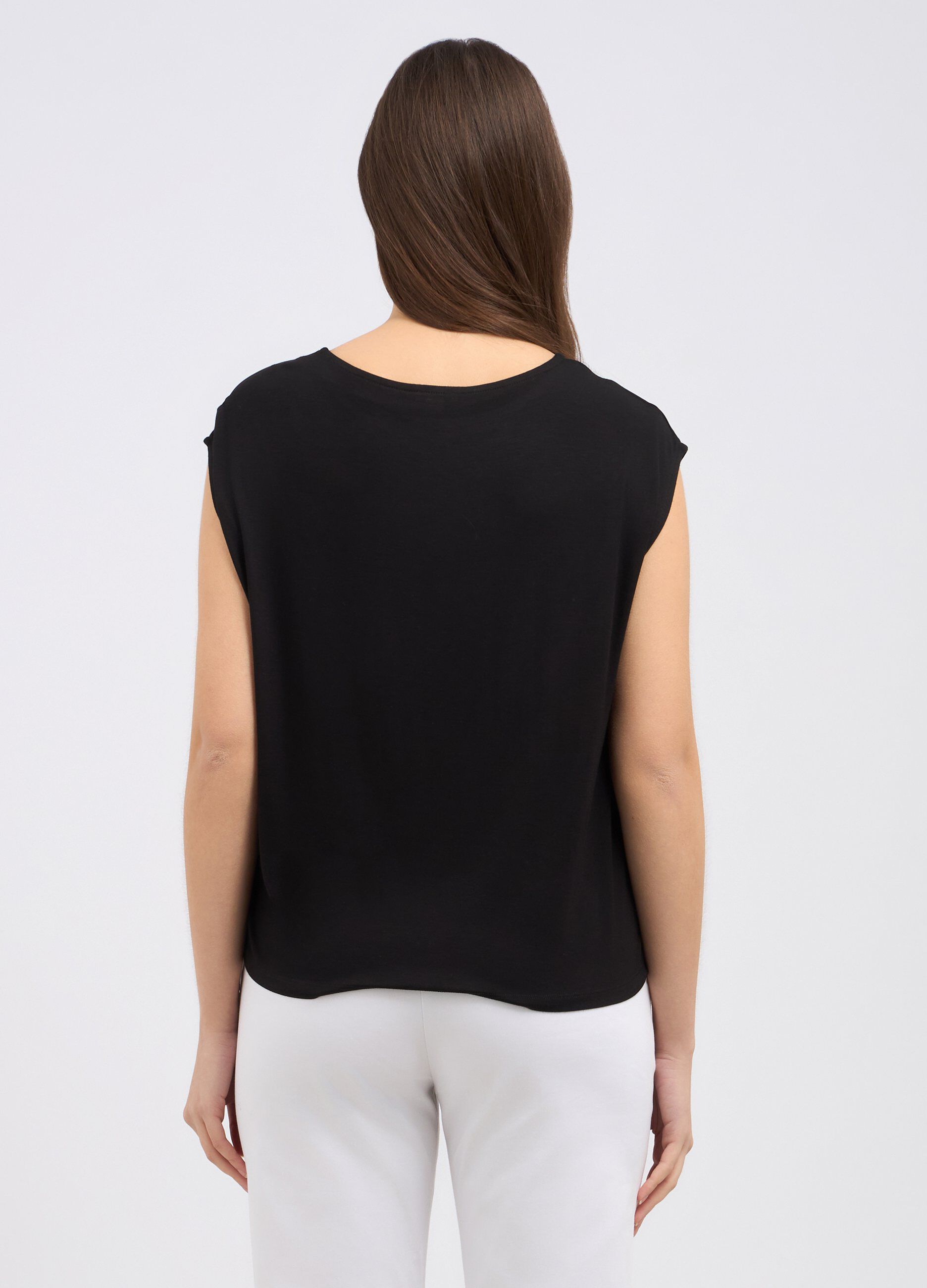 T-shirt in misto viscosa donna_1