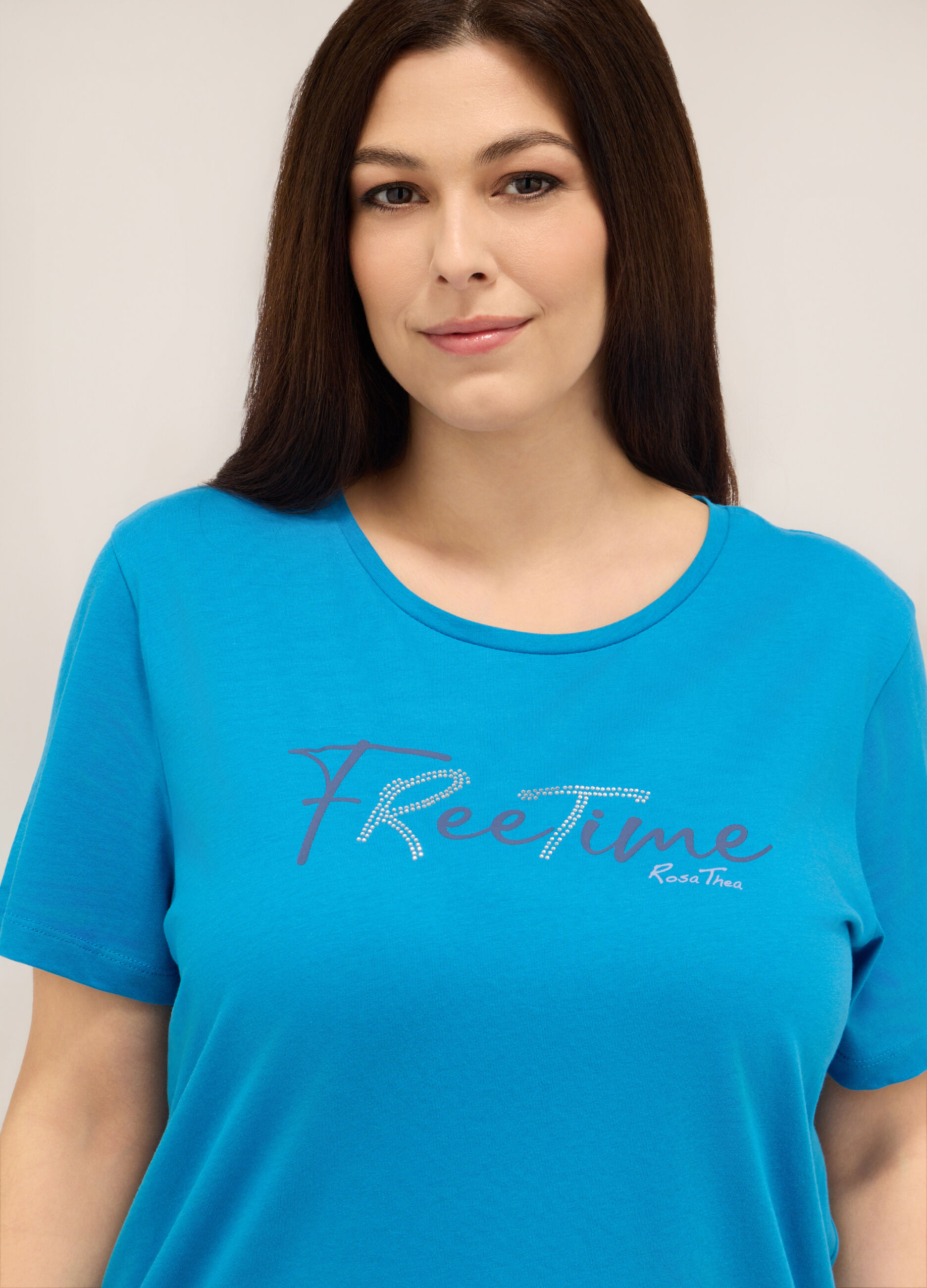 T-shirt in puro cotone donna curvy _2