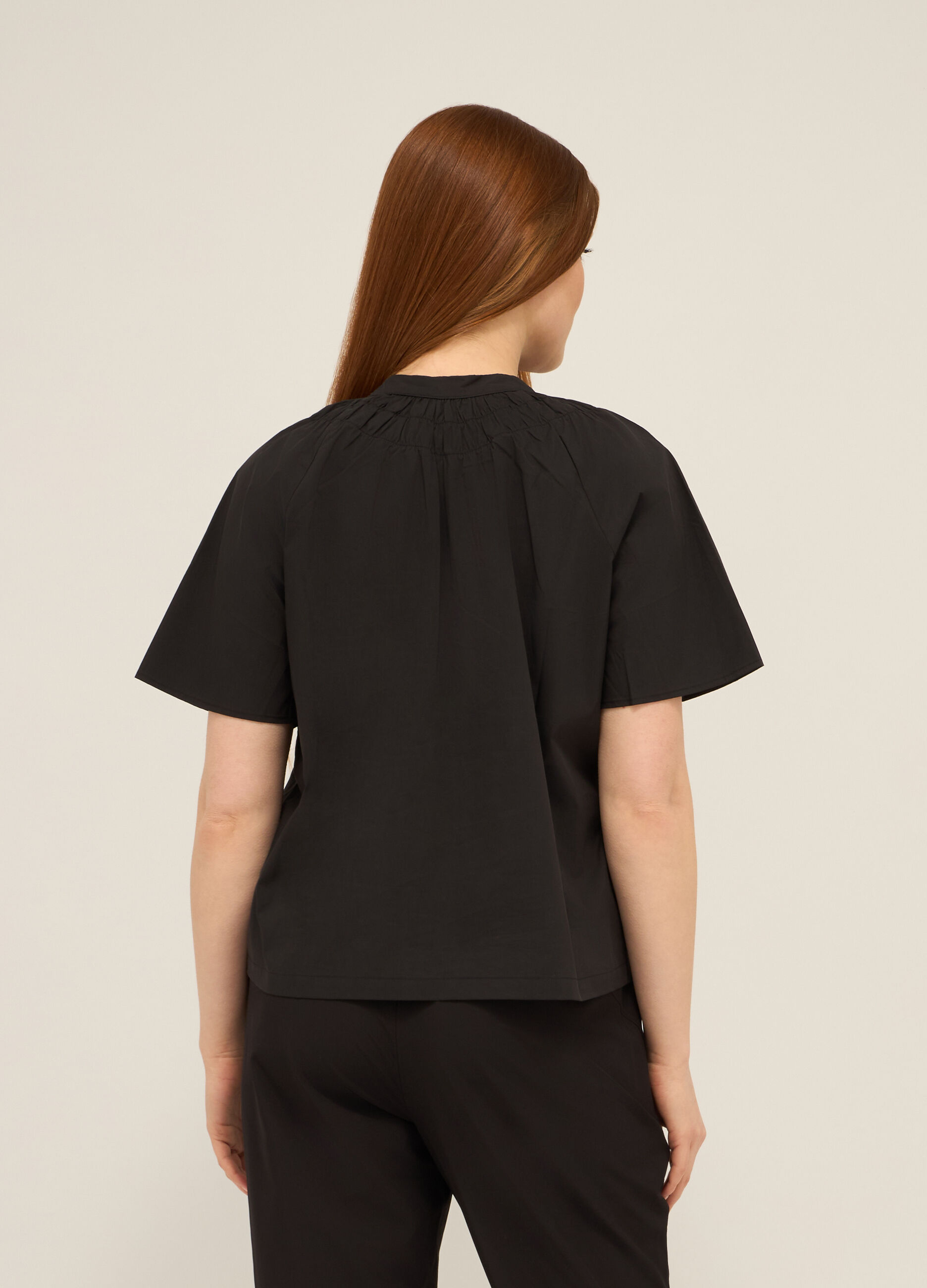 Blusa in misto cotone donna_1