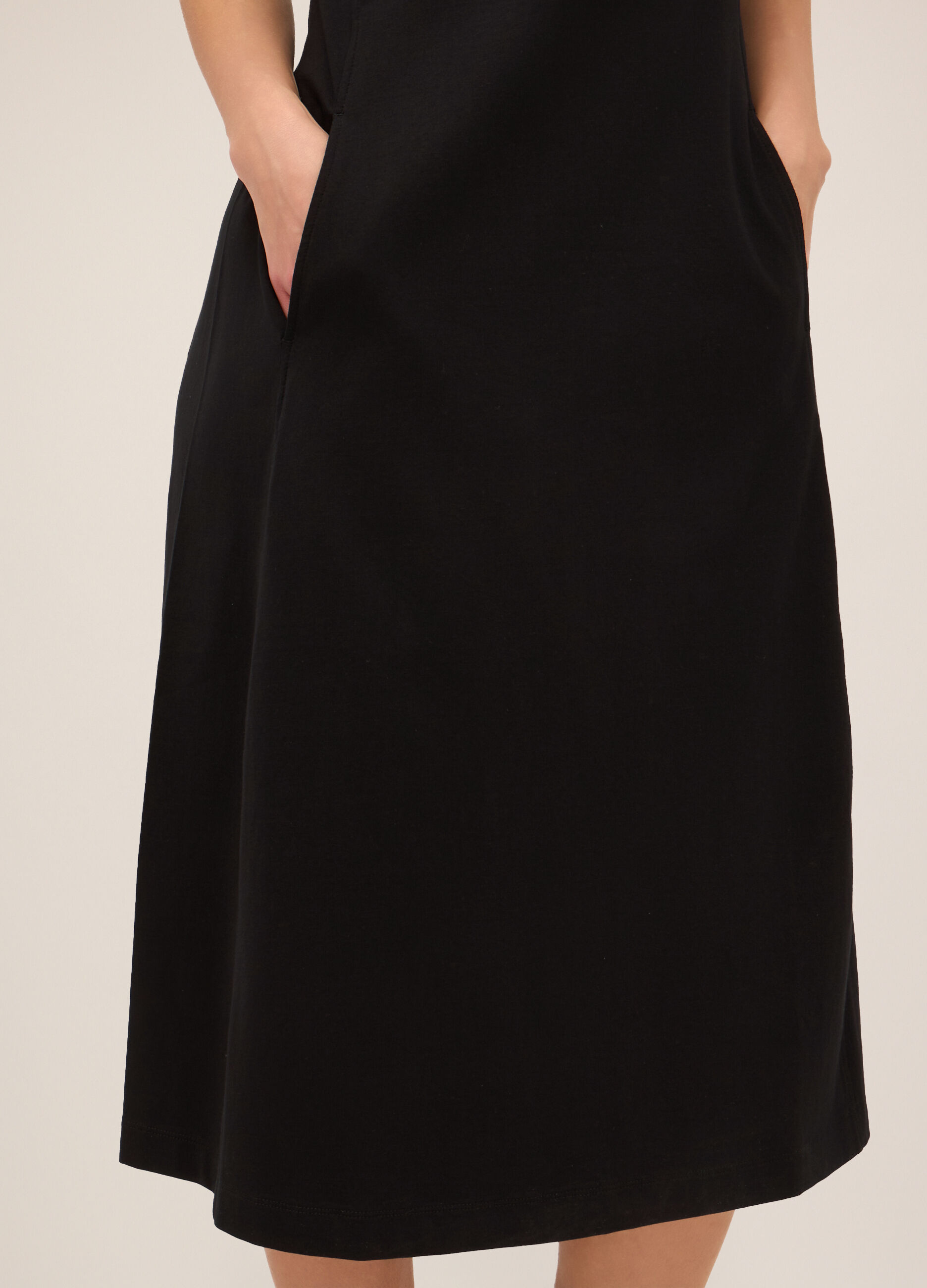 Abito in jersey di cotone stretch donna_2