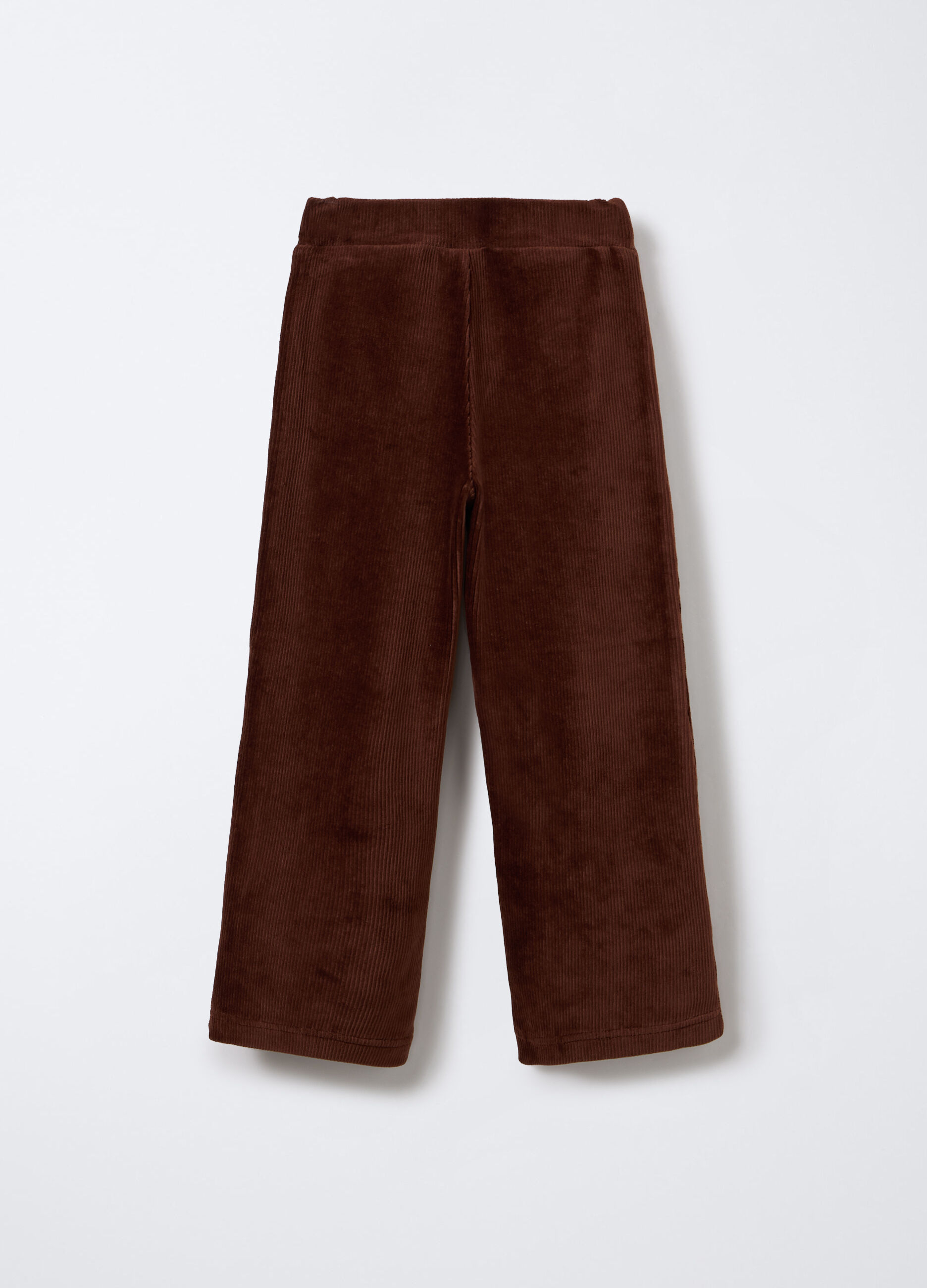 Treggings Wide Leg in velluto a coste bambina_1