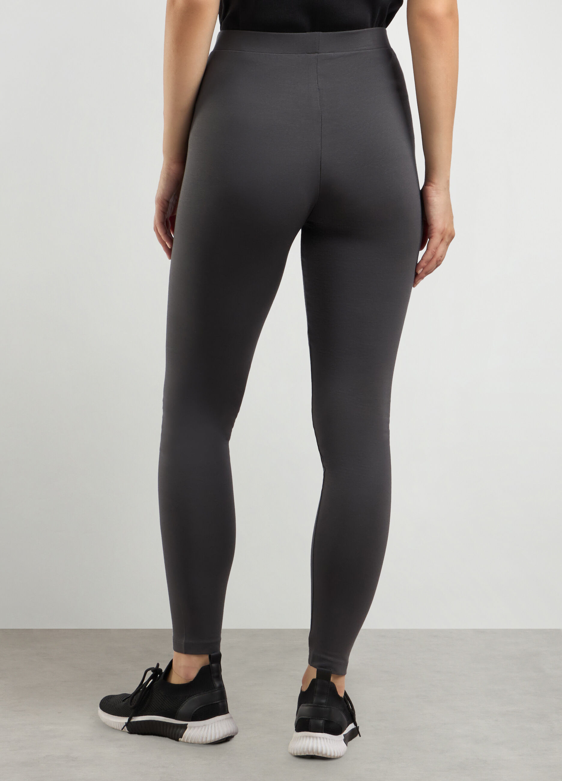 Leggings in jersey di cotone stretch fitness donna_1