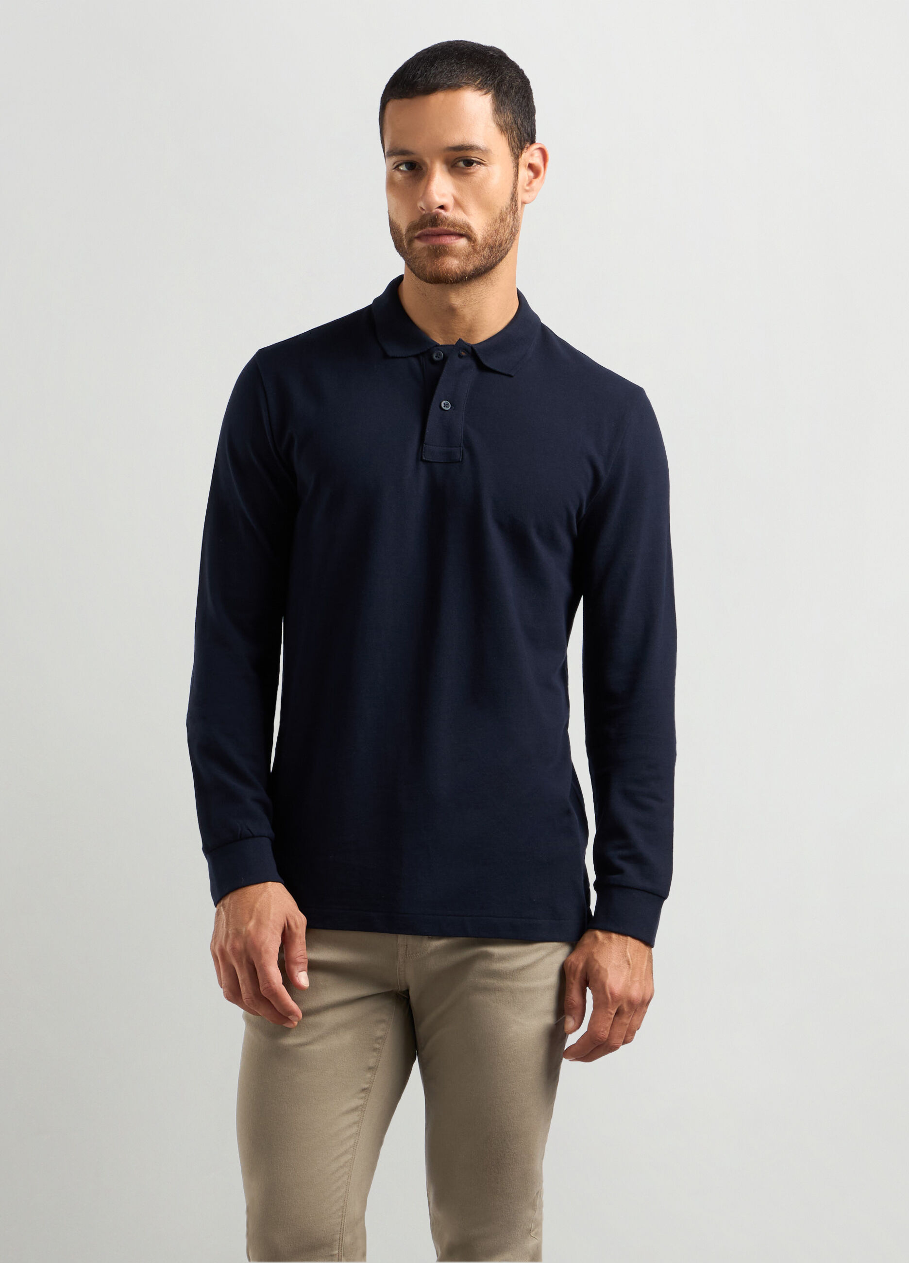 Polo in piquet di cotone uomo_0