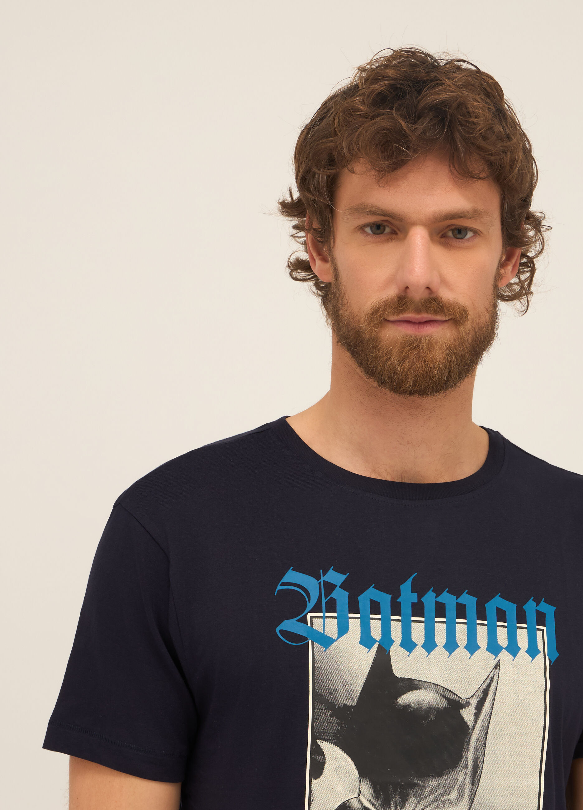T-shirt girocollo in puro cotone con stampa uomo_2
