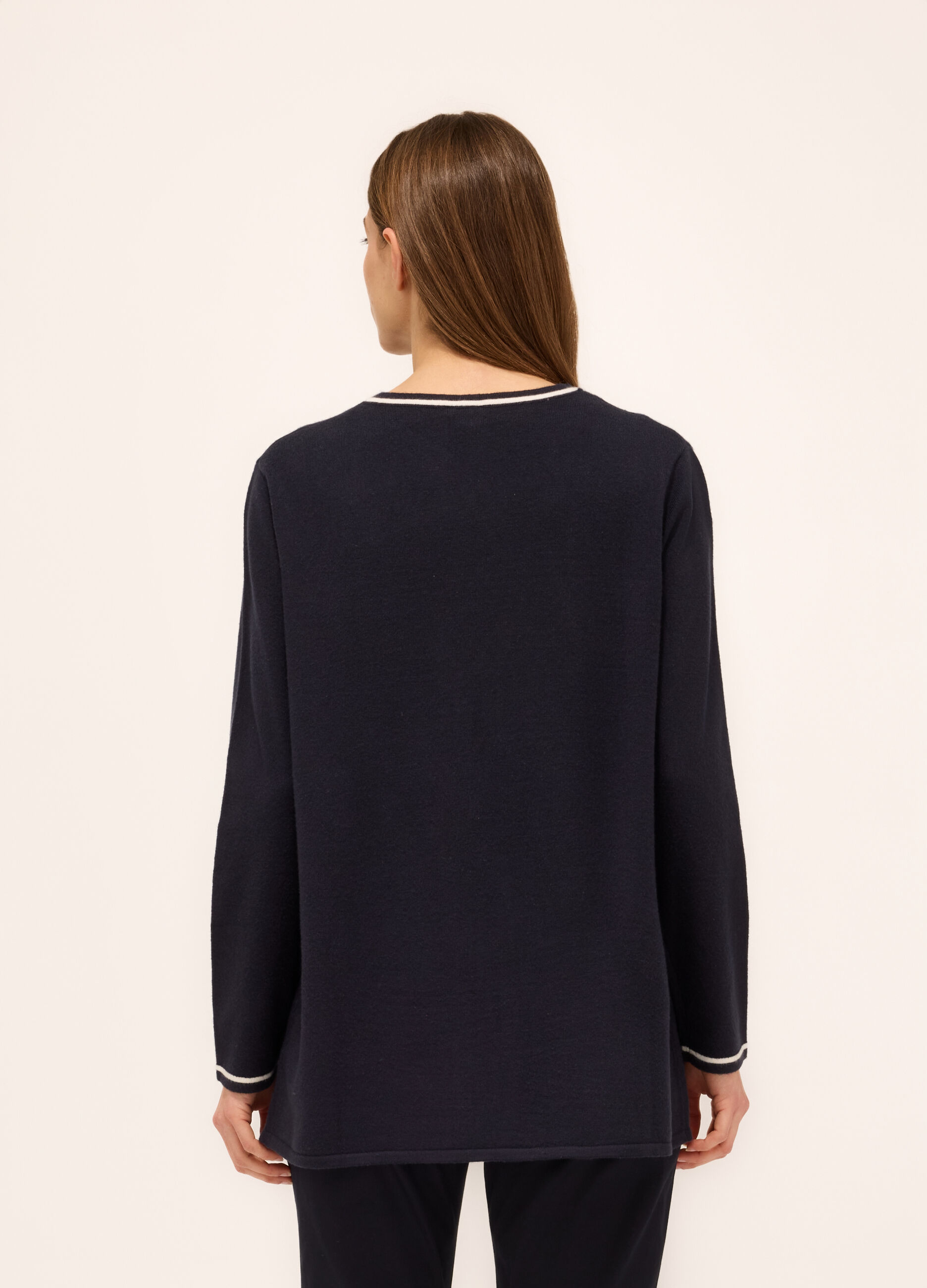 Cardigan tricot con scollo a V donna_1