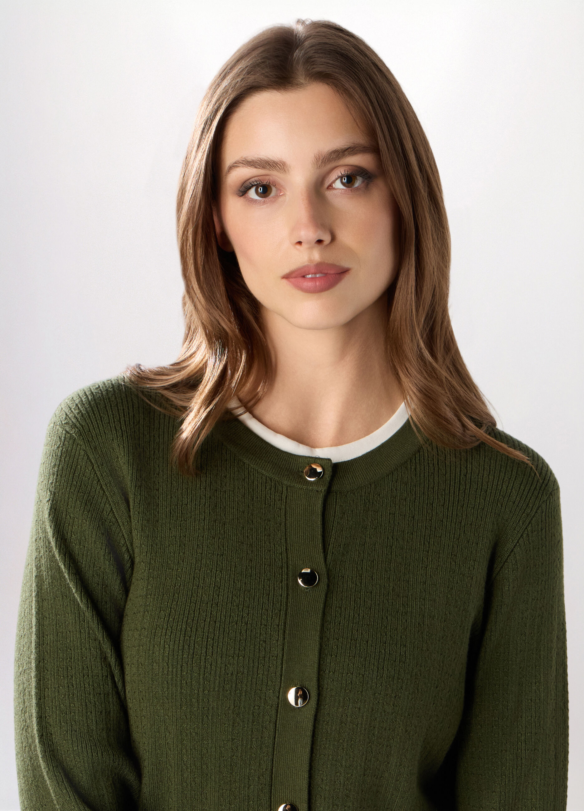 Cardigan misto viscosa donna_2