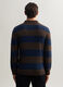 Polo a righe in maglia di cotone stretch uomo_1