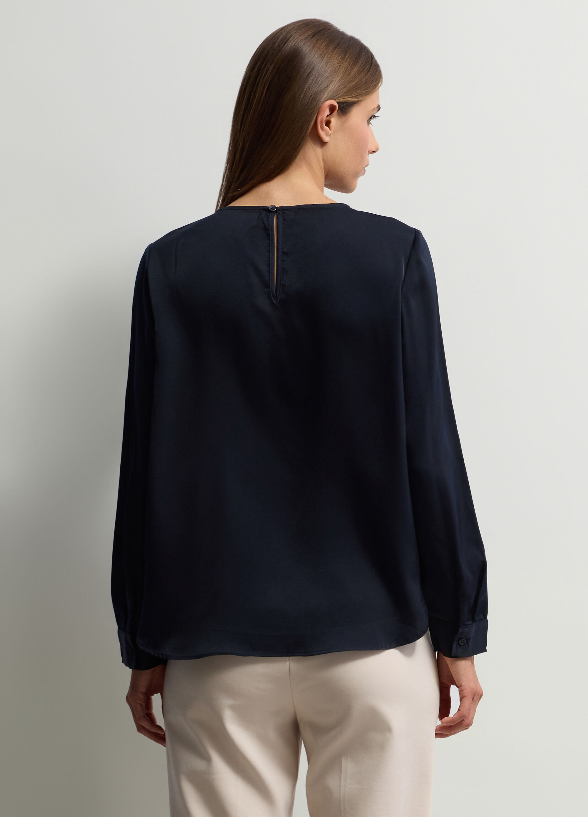 Blusa Fit Regular girocollo donna_1
