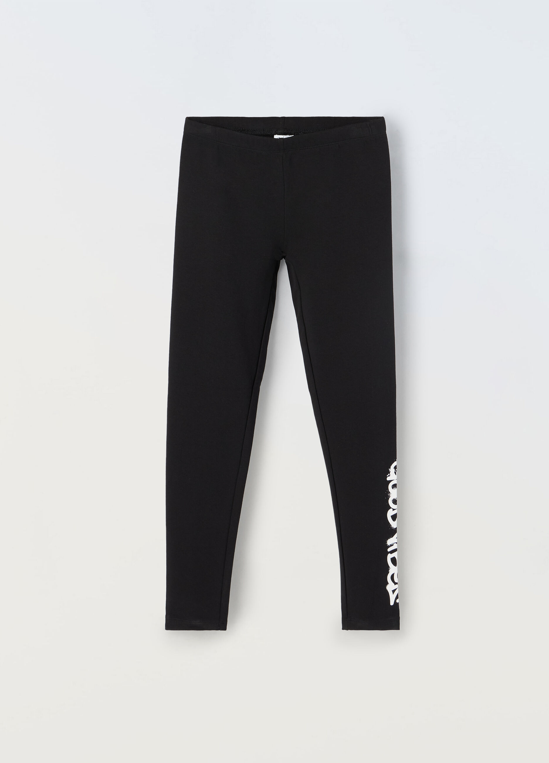 Leggings in cotone stretch ragazza_0