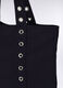Borsa mare in puro cotone borchiata donna_2