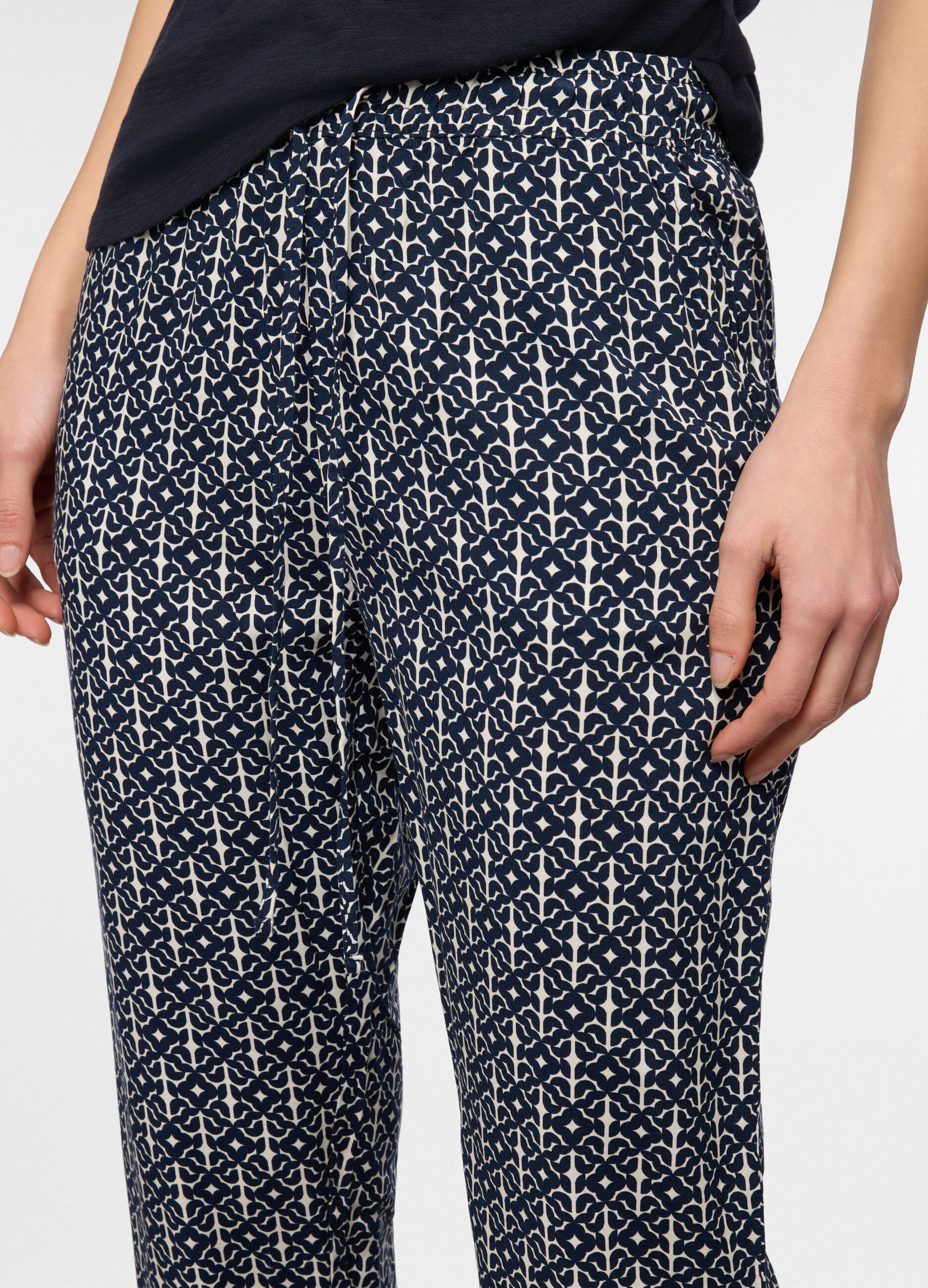 Jogger in pura viscosa donna_2