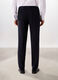 Pantalone regular in tessuto stretch gessato uomo_1