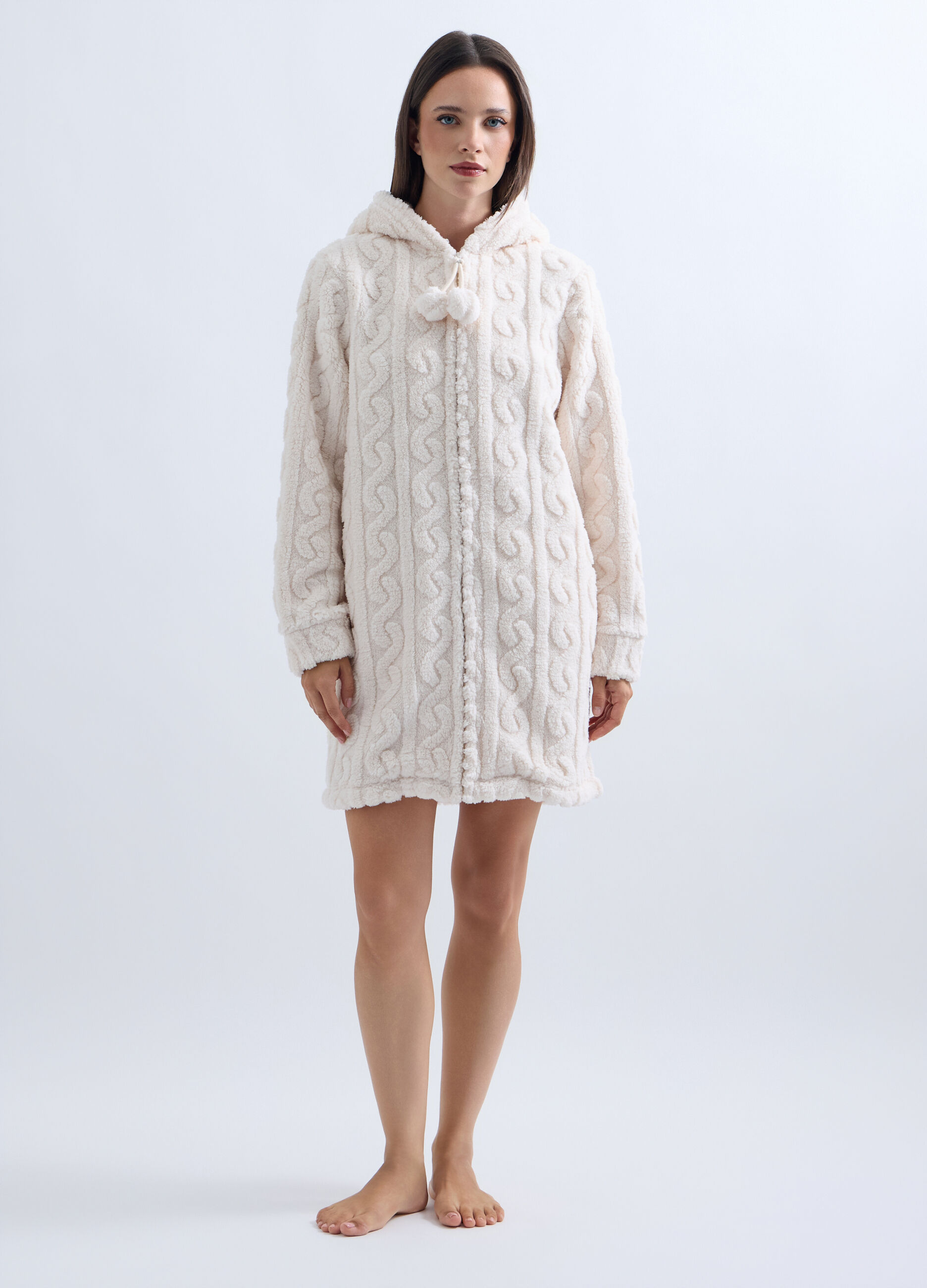 Vestaglia in sherpa donna_0
