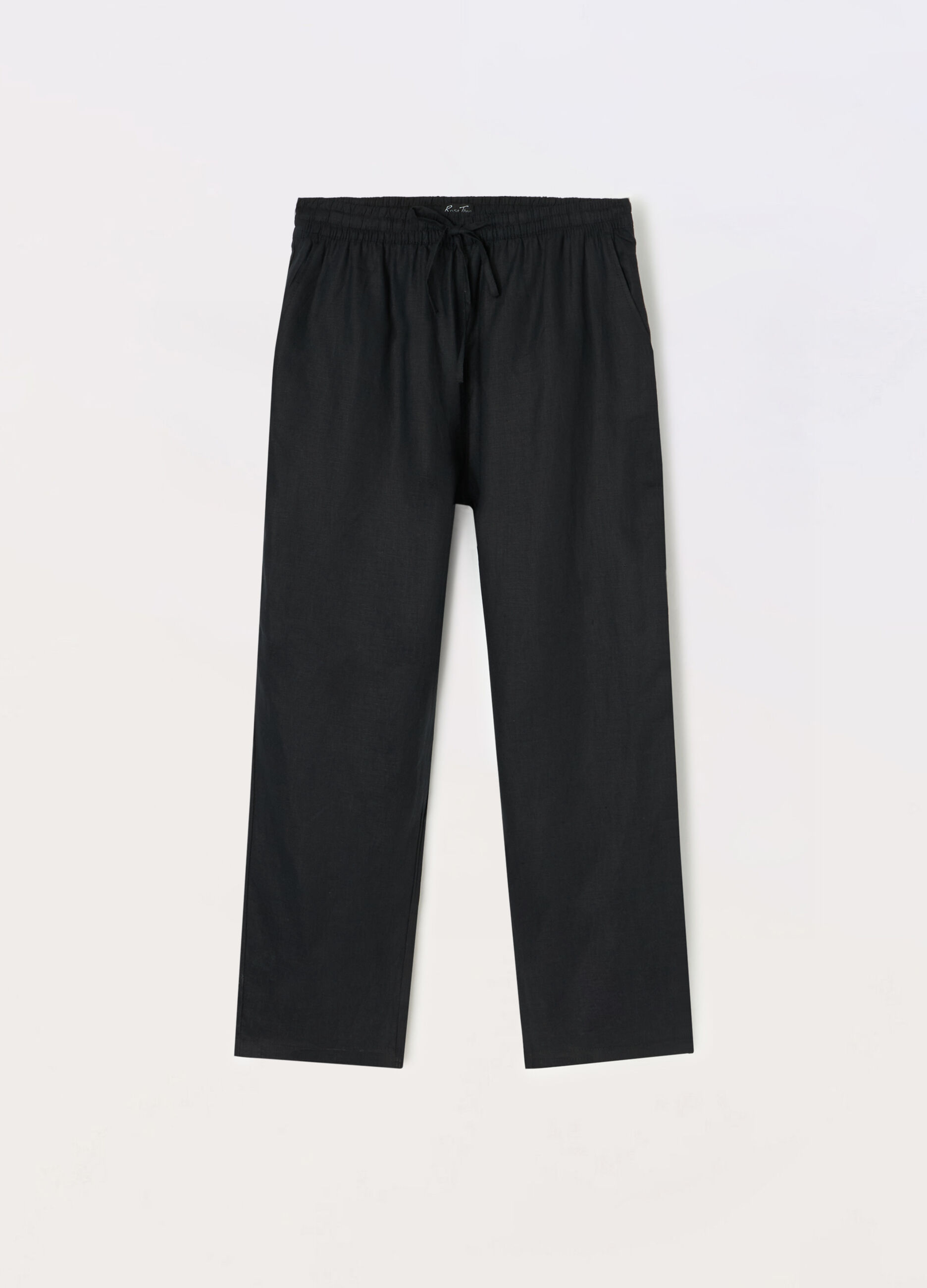 Pantaloni in puro lino donna curvy_0