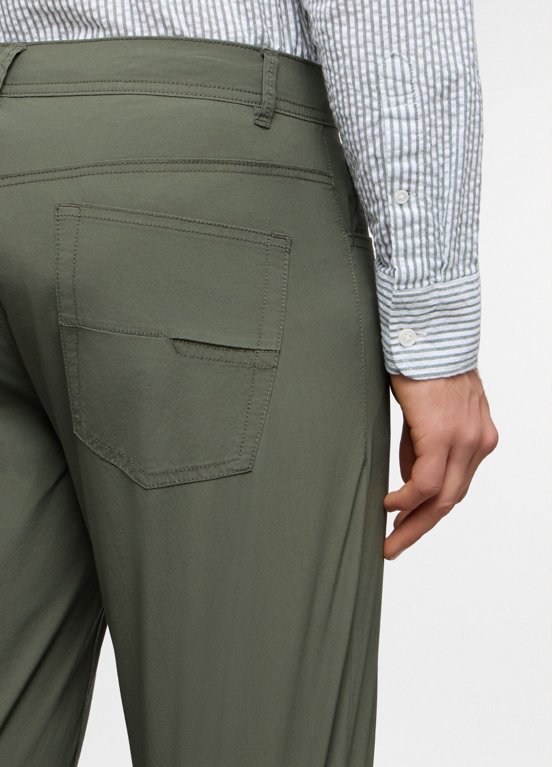 Pantaloni 5 tasche in cotone stretch uomo_2