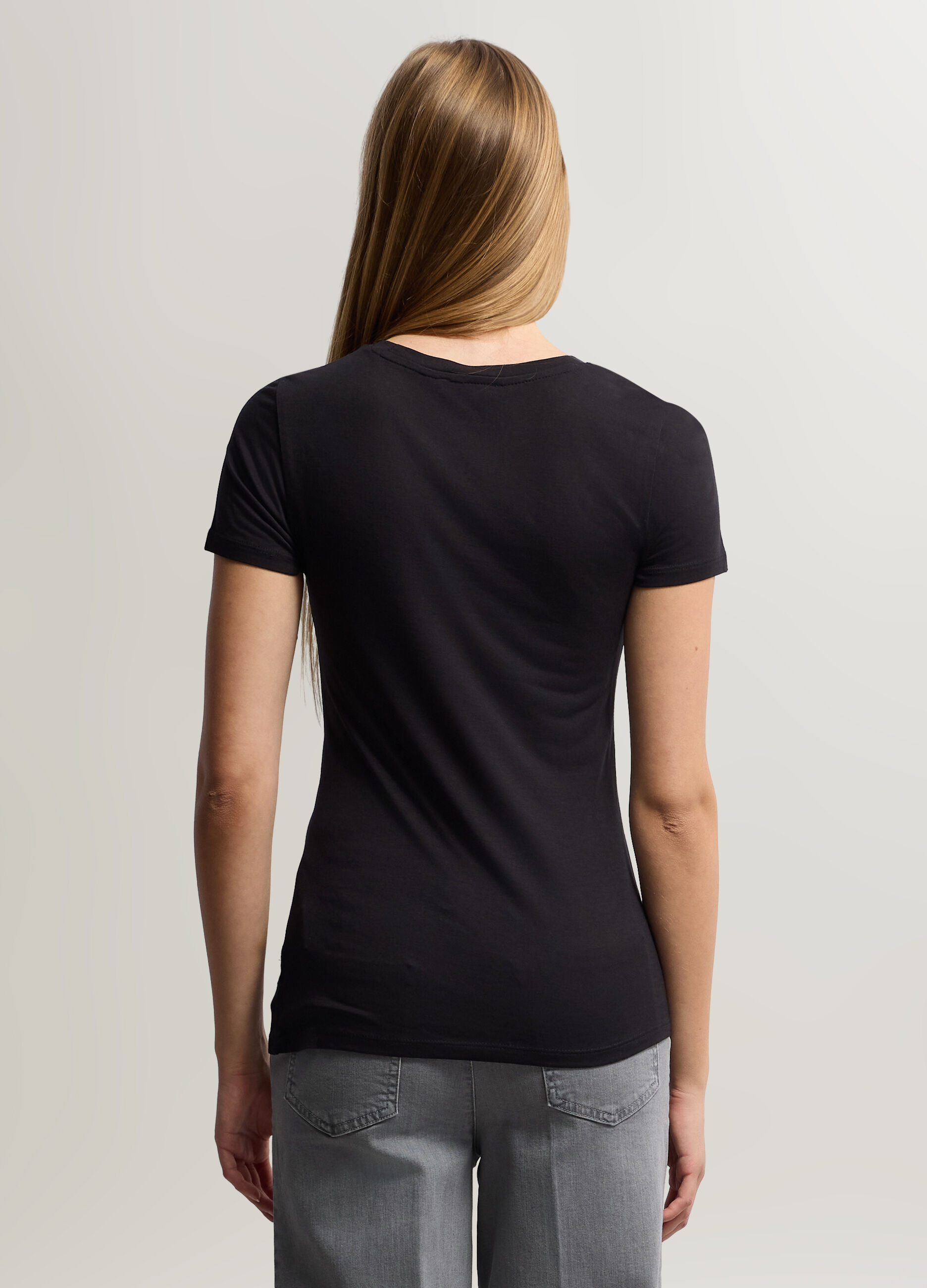 T-shirt girocollo donna_1