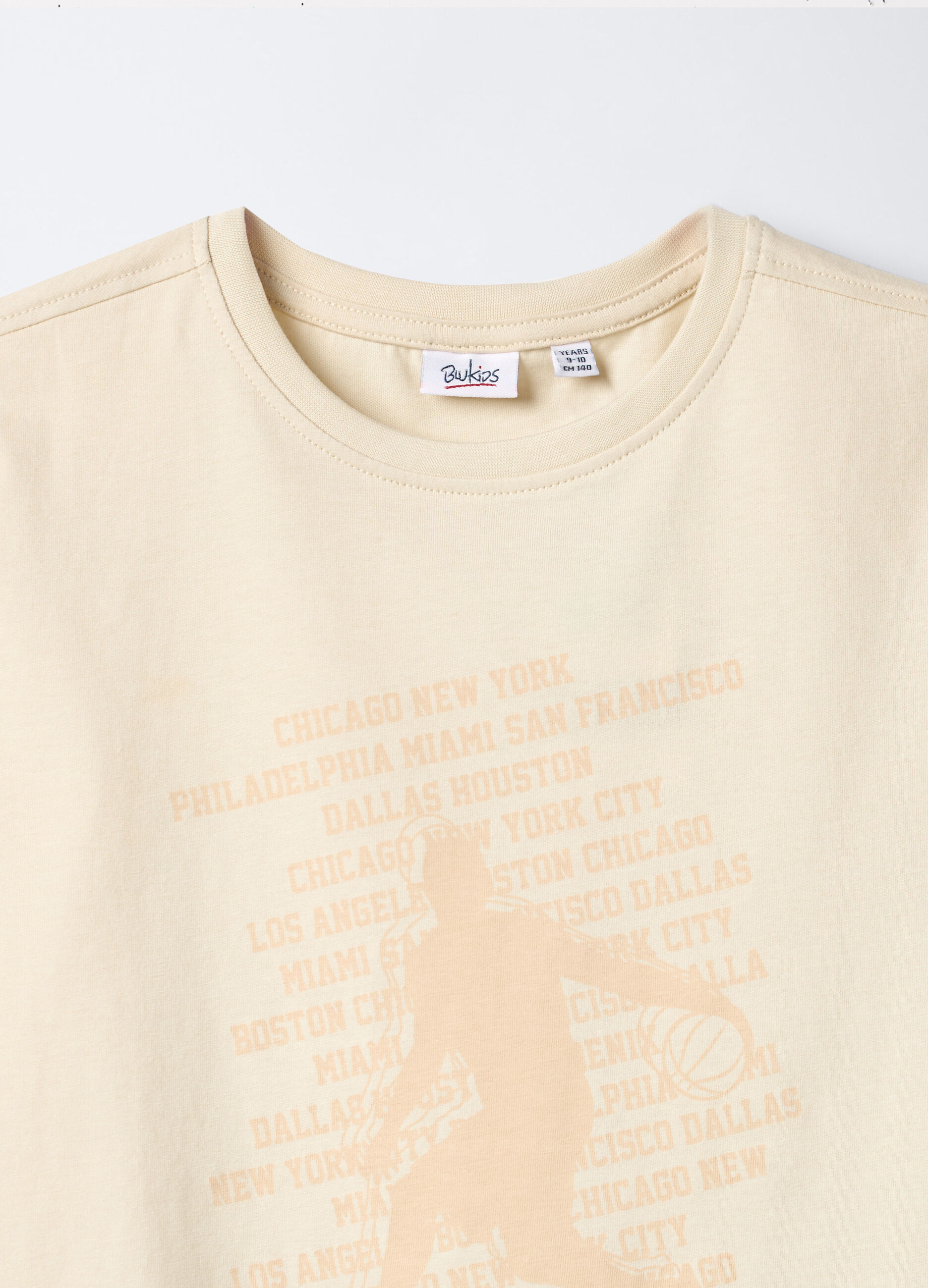 T-shirt girocollo in jersey di puro cotone ragazzo_2