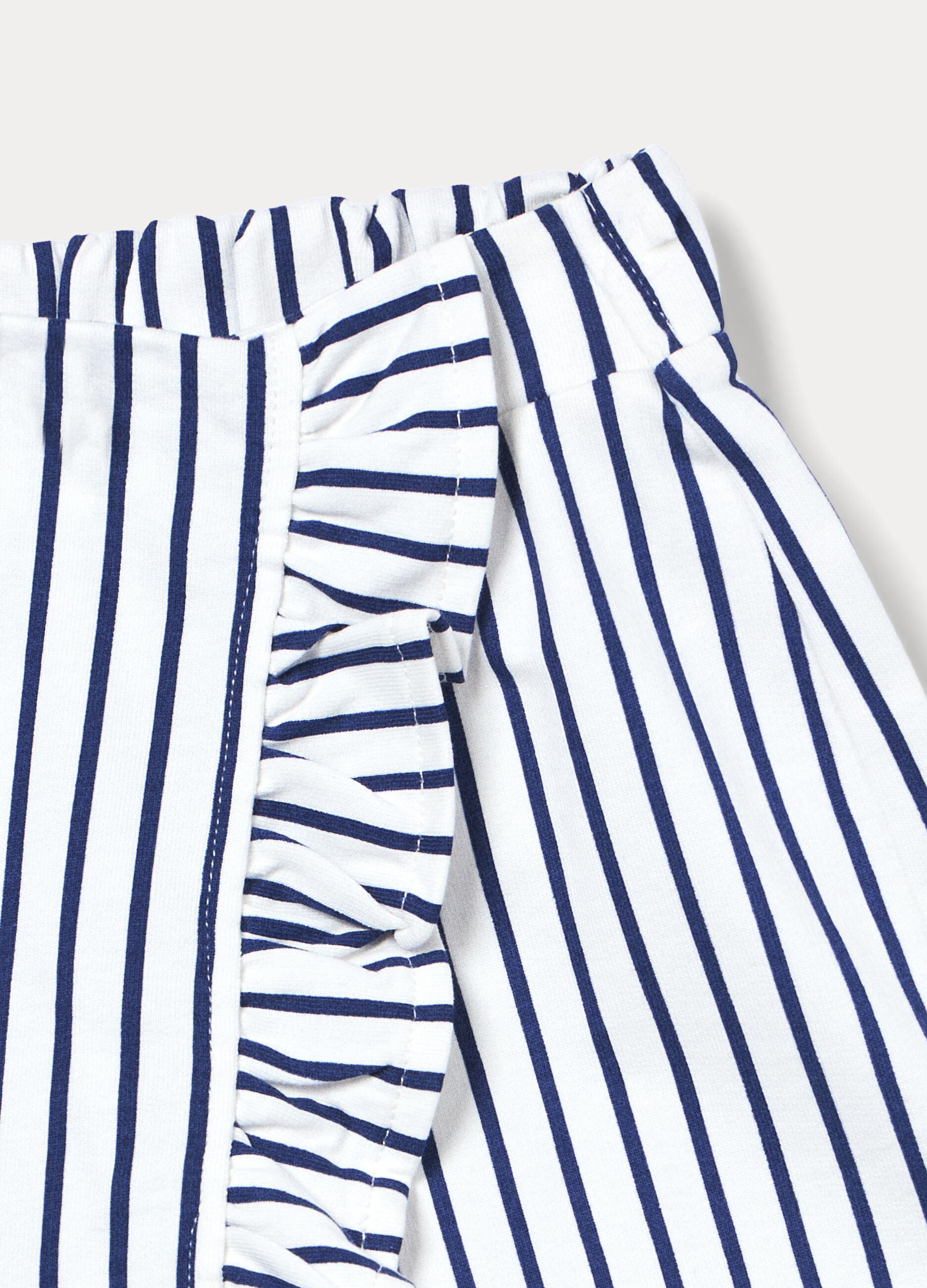 Gonna-pantalone in french terry di puro cotone bambina_2