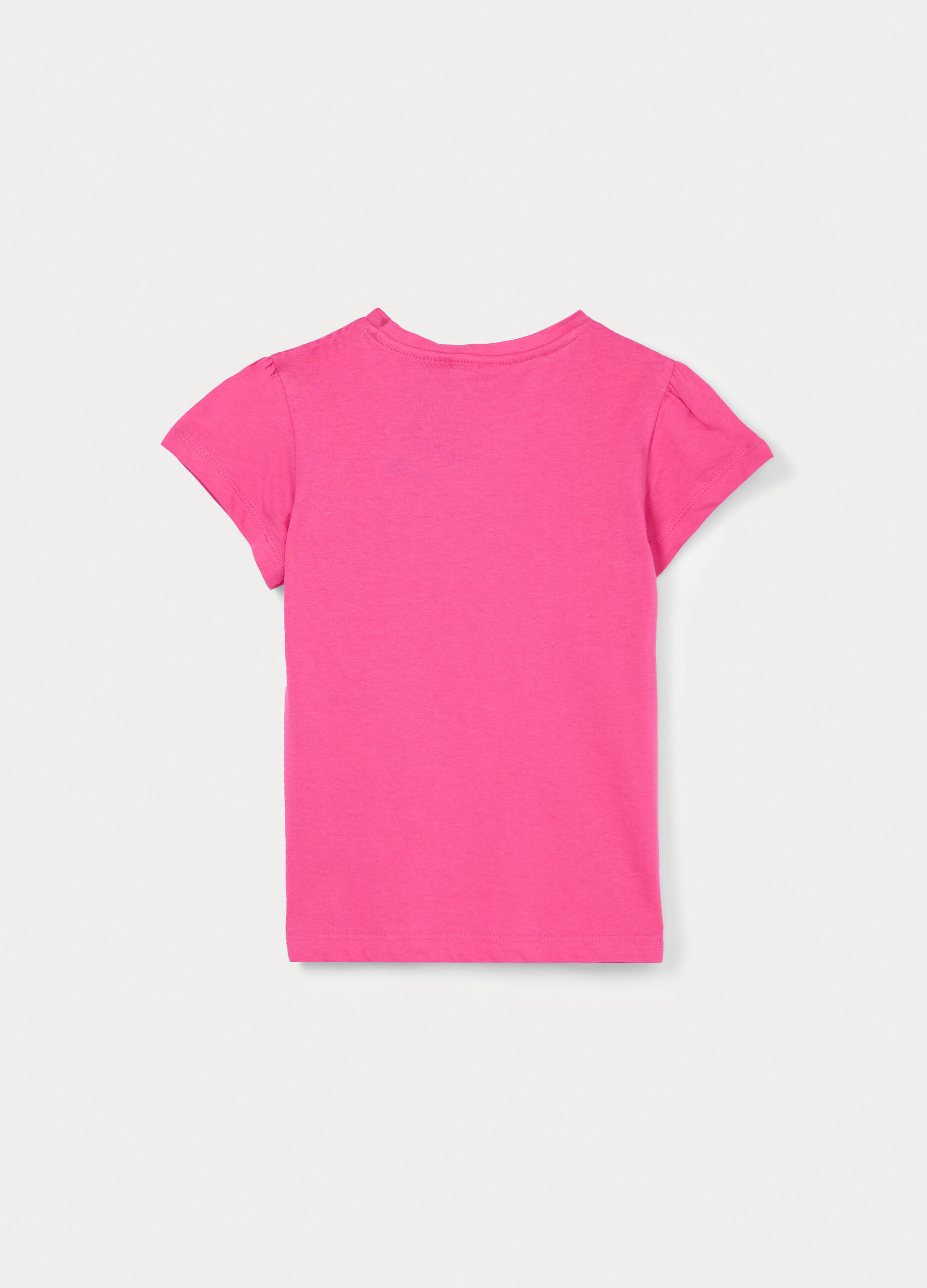 T-shirt girocollo in jersey di puro cotone bambina_1