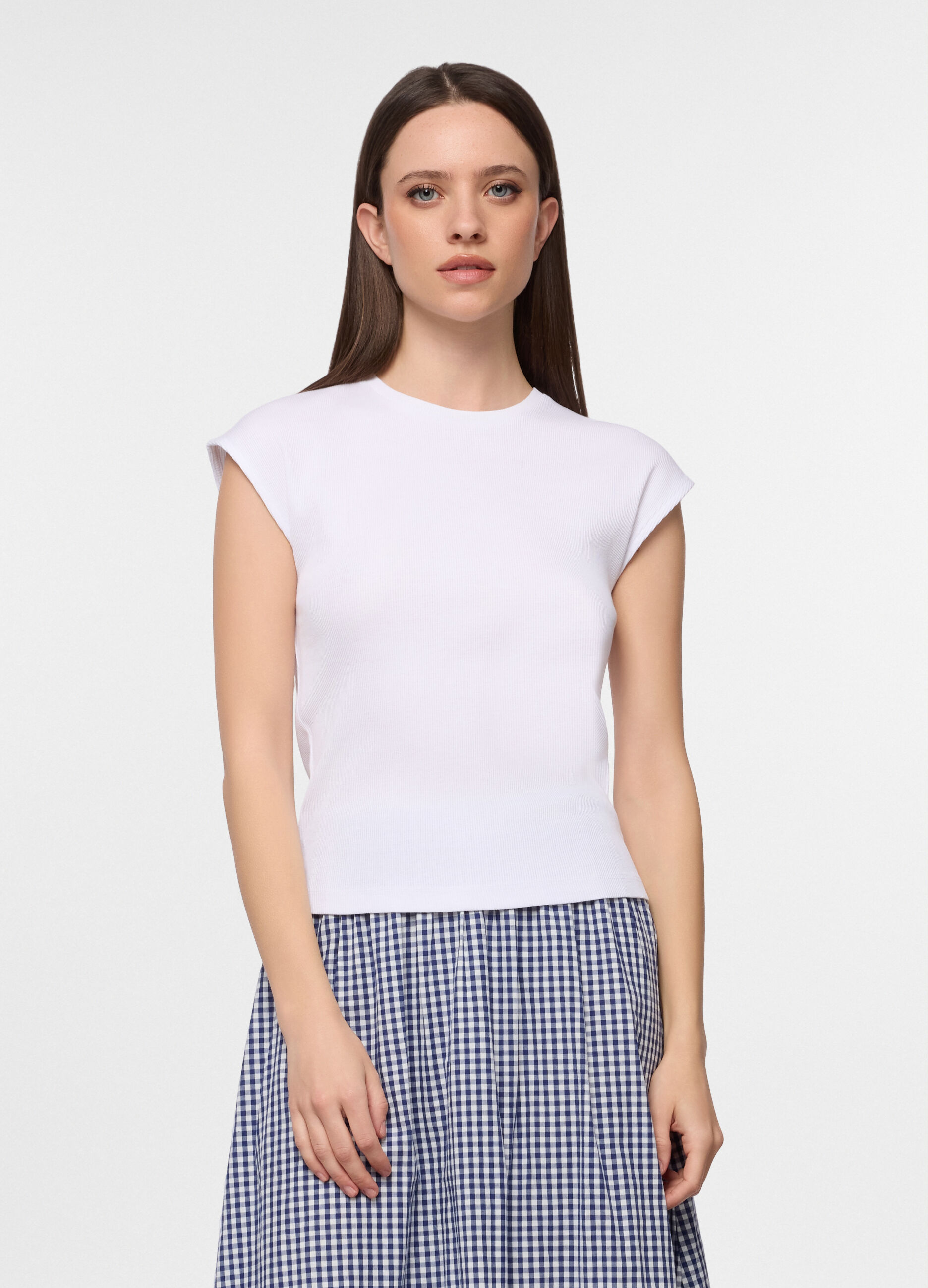 T-shirt girocollo donna_0