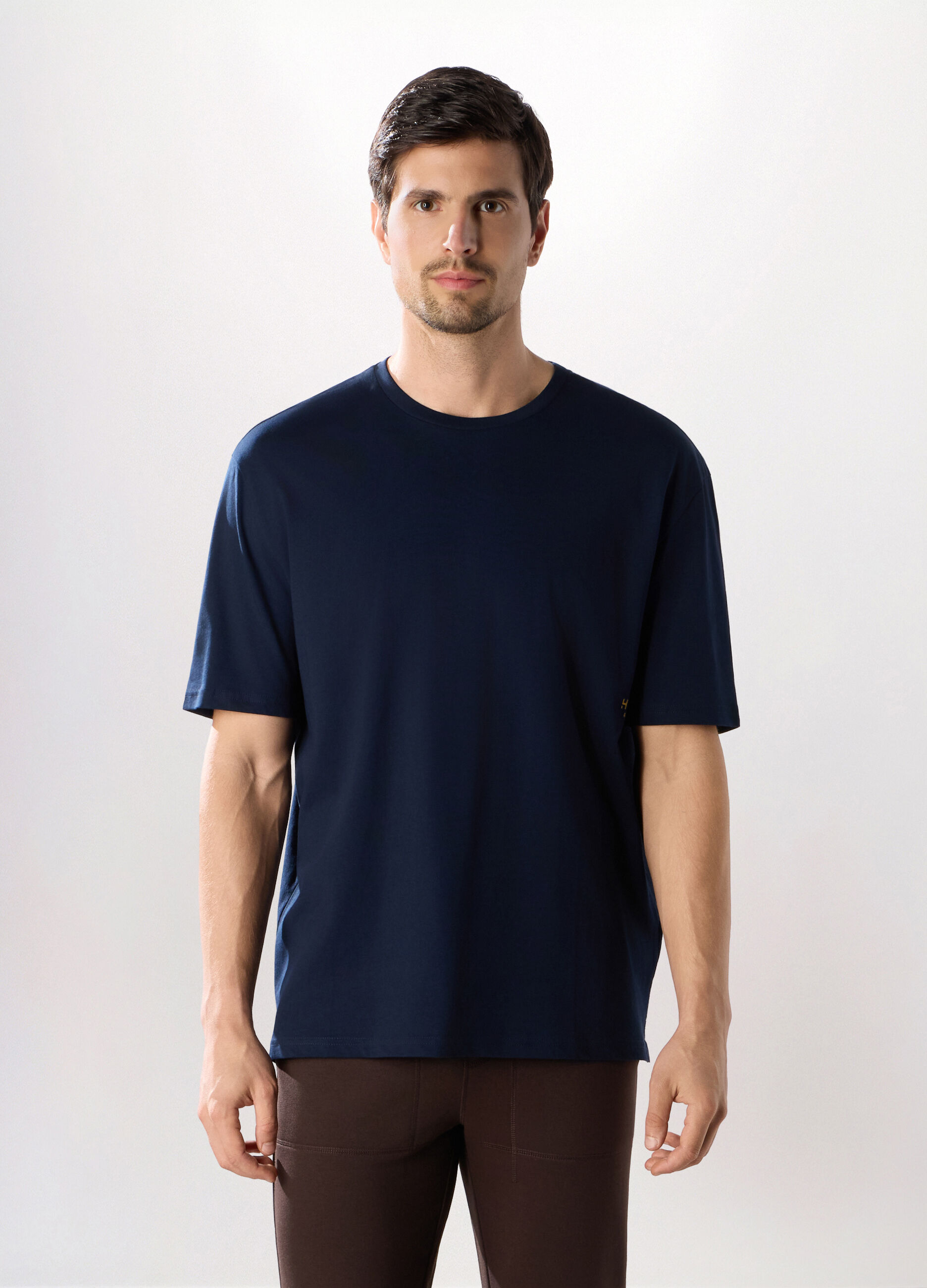 T-shirt sportiva in puro cotone uomo_0