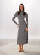 Abito lungo in jersey di mista viscosa donna_0