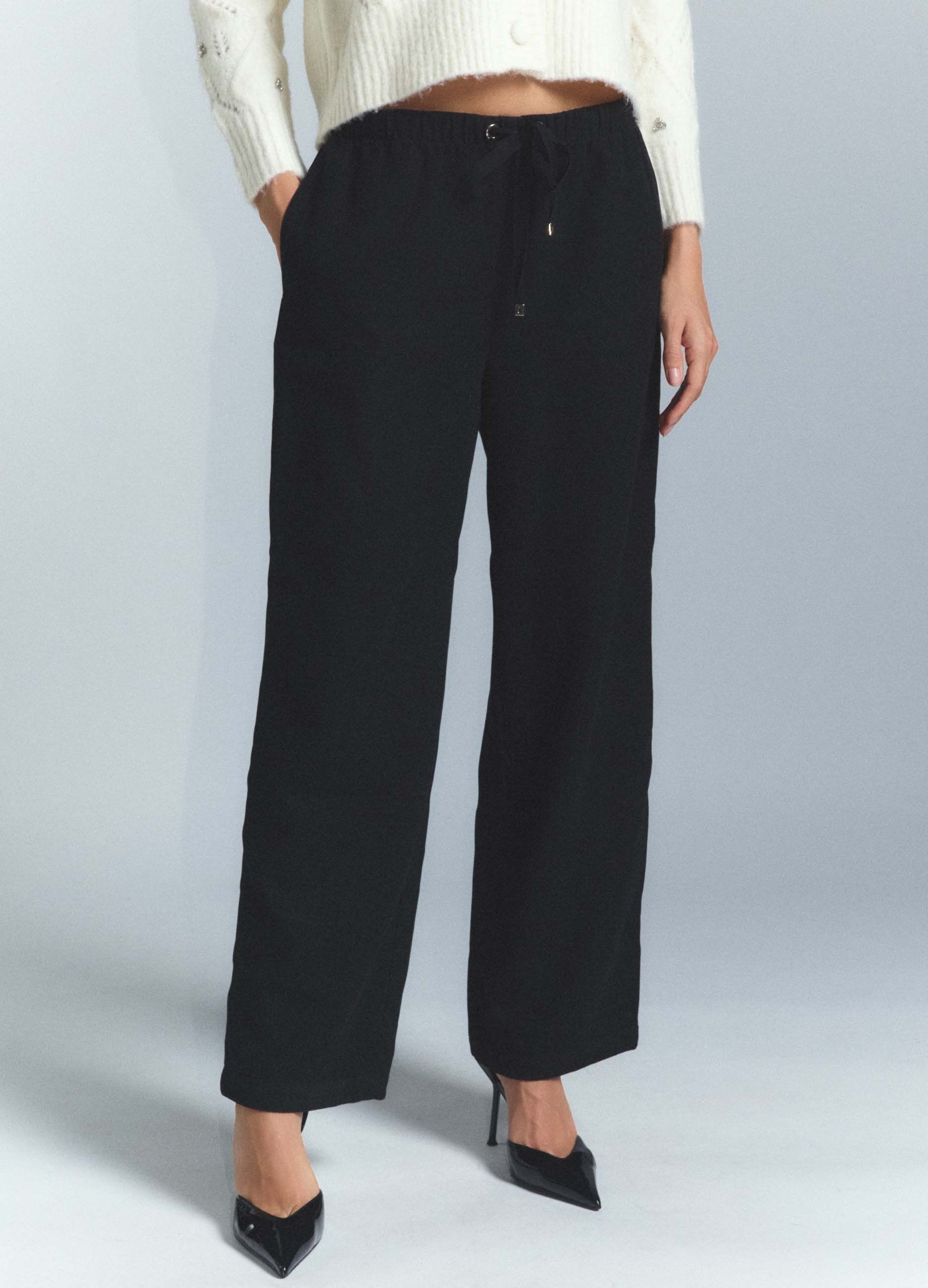 Jogger Straight Fit in Twill stretch donna_1