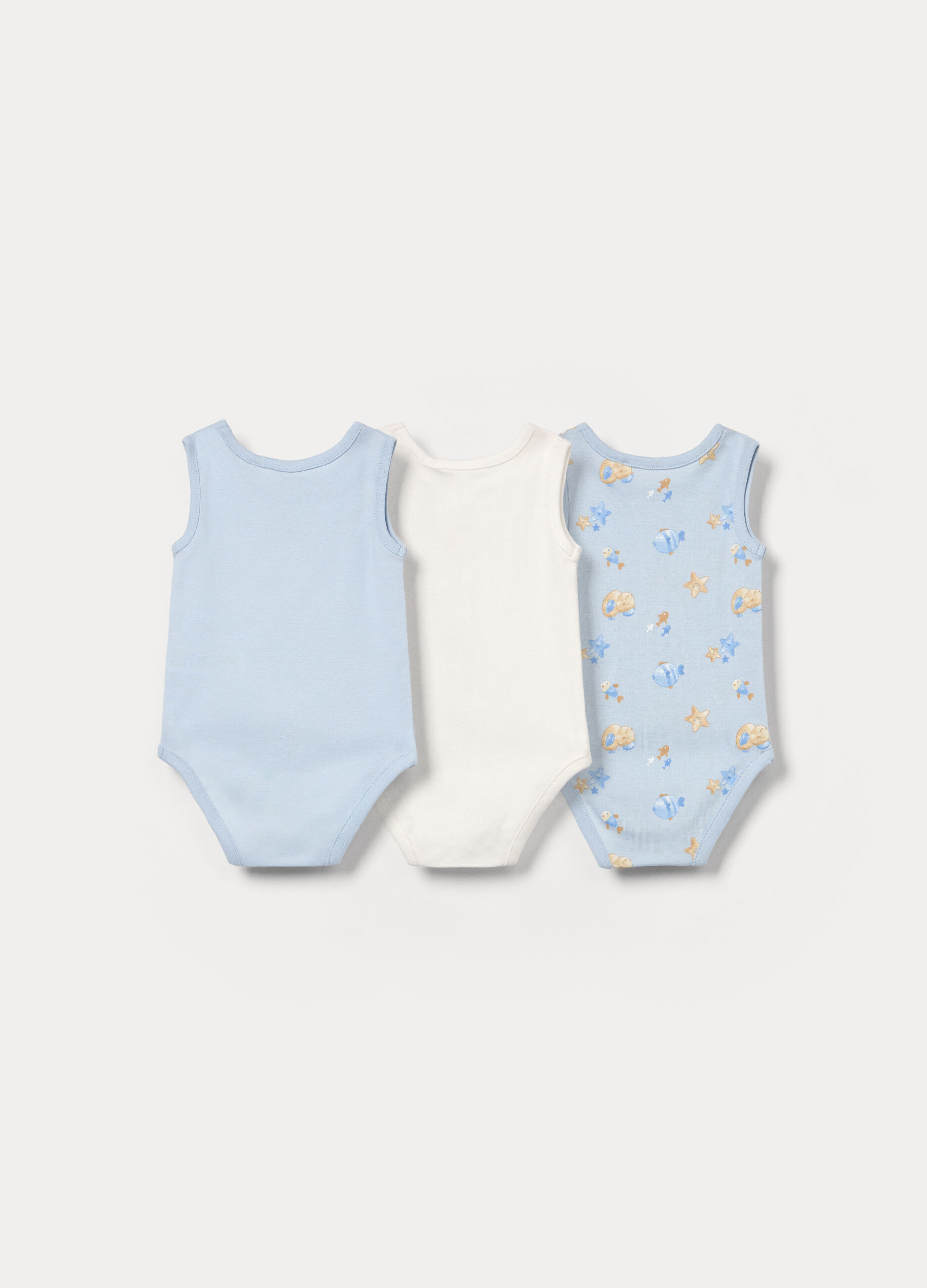 Pack 3 body in costina di puro cotone _1