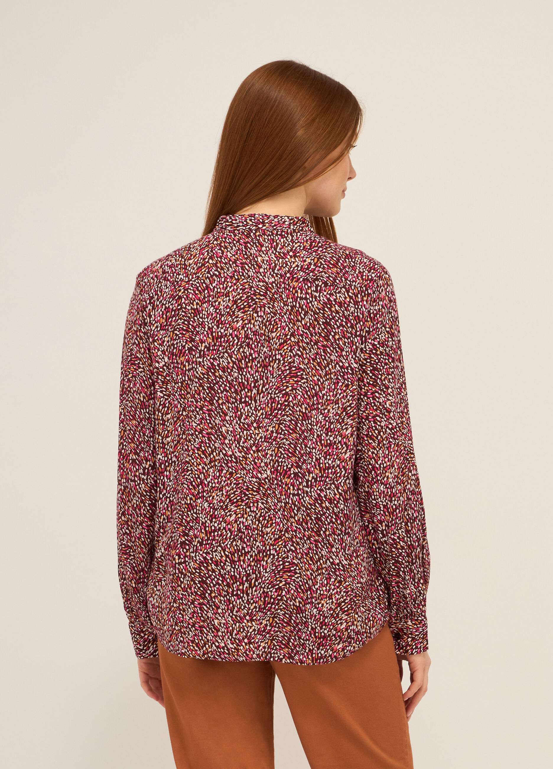 Blusa crepe in pura viscosa donna_1
