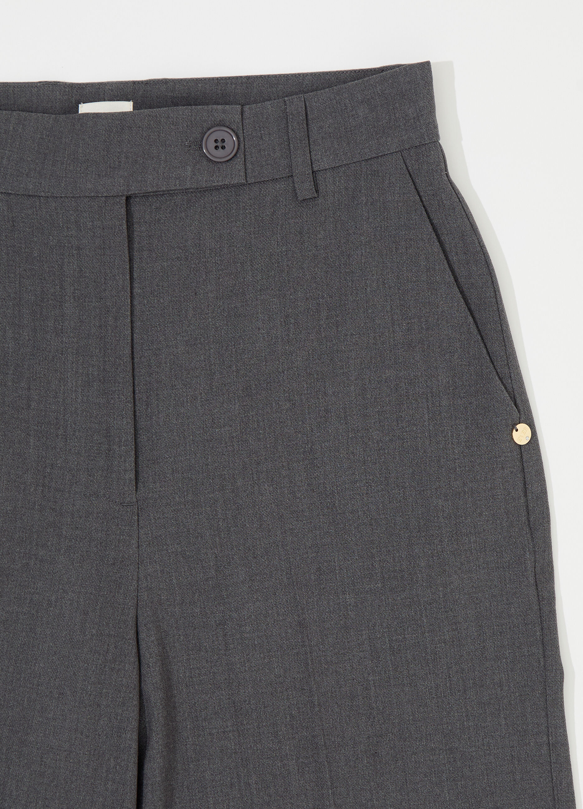 Pantalone dritto in misto lana stretch donna_6