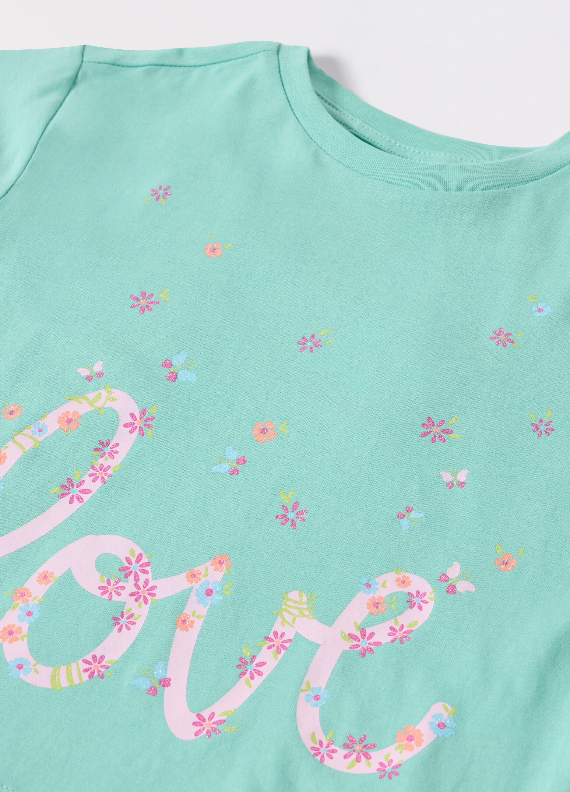 T-shirt in jersey di puro cotone bambina_1