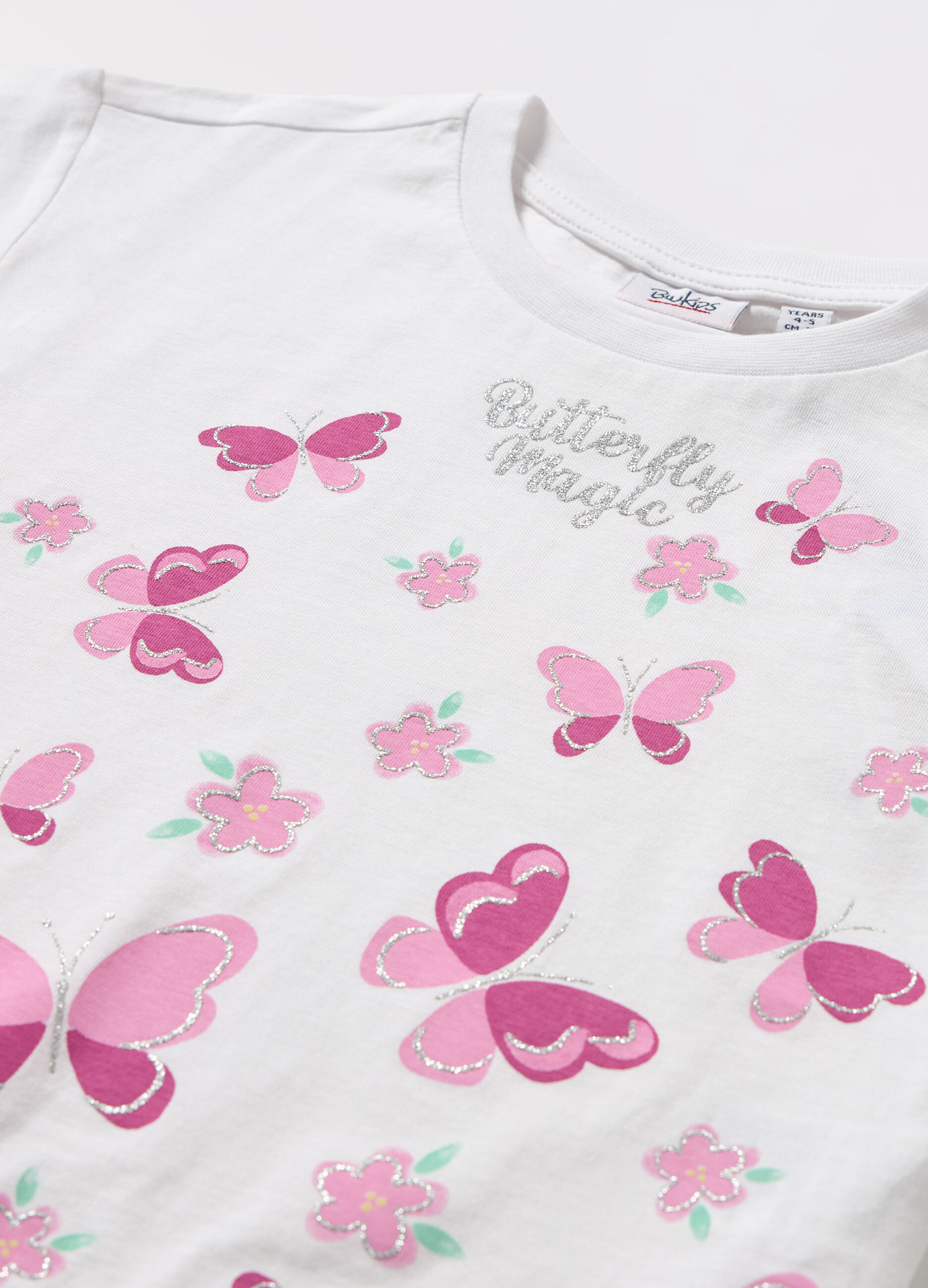 T-shirt in jersey di puro cotone bambina_1