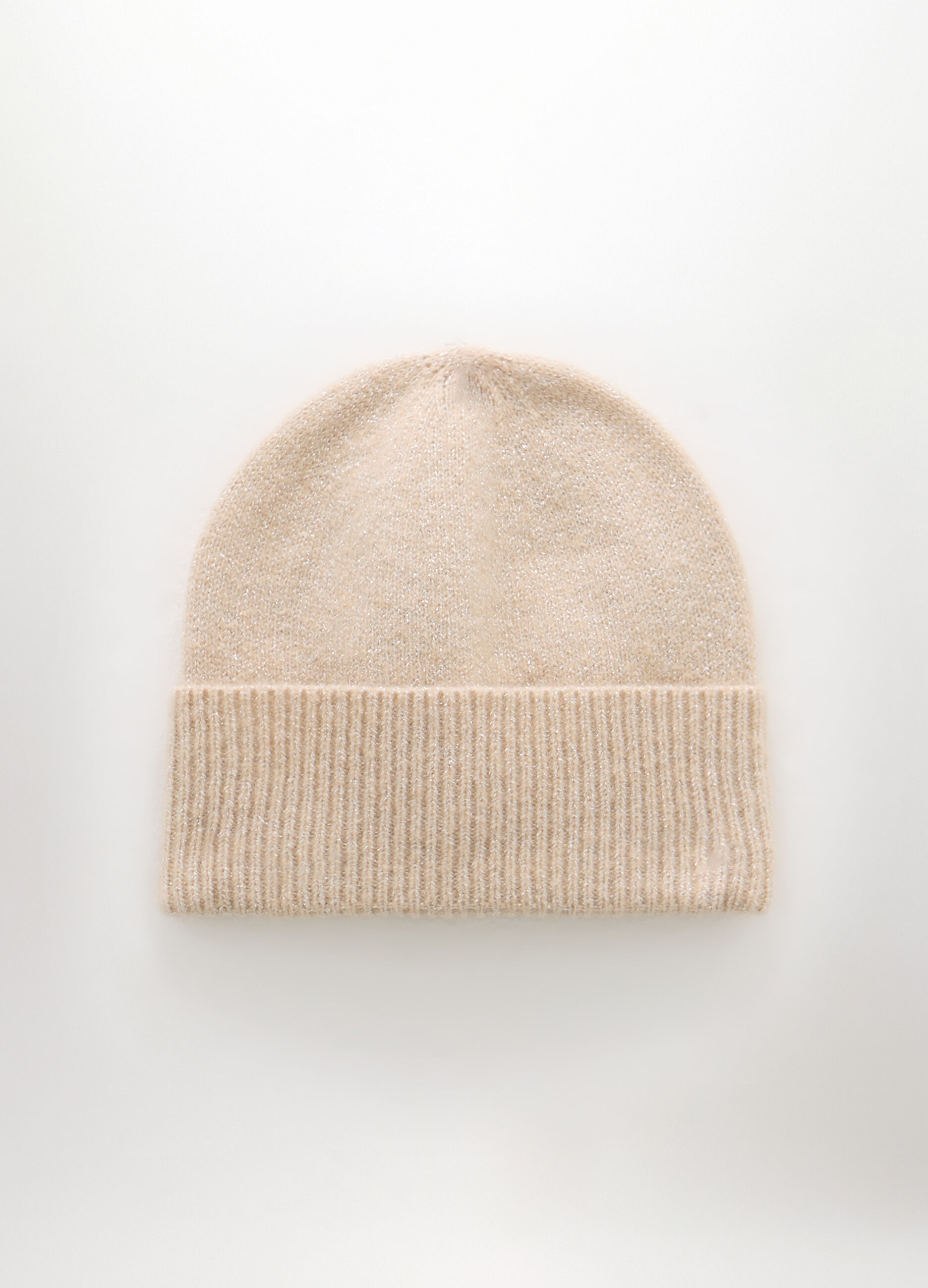 Berretto tricot con filo lurex donna_0
