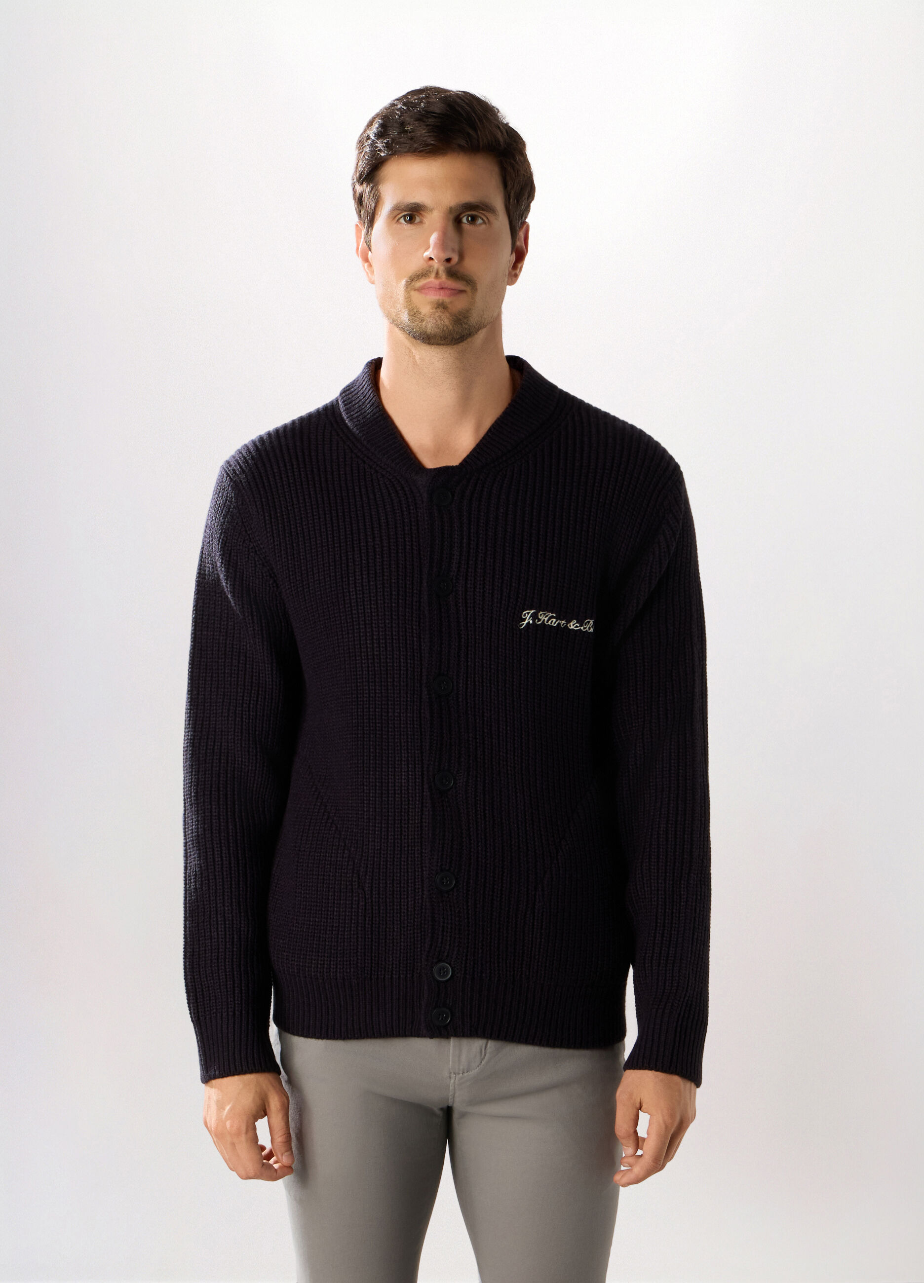 Cardigan a costa inglese uomo_0